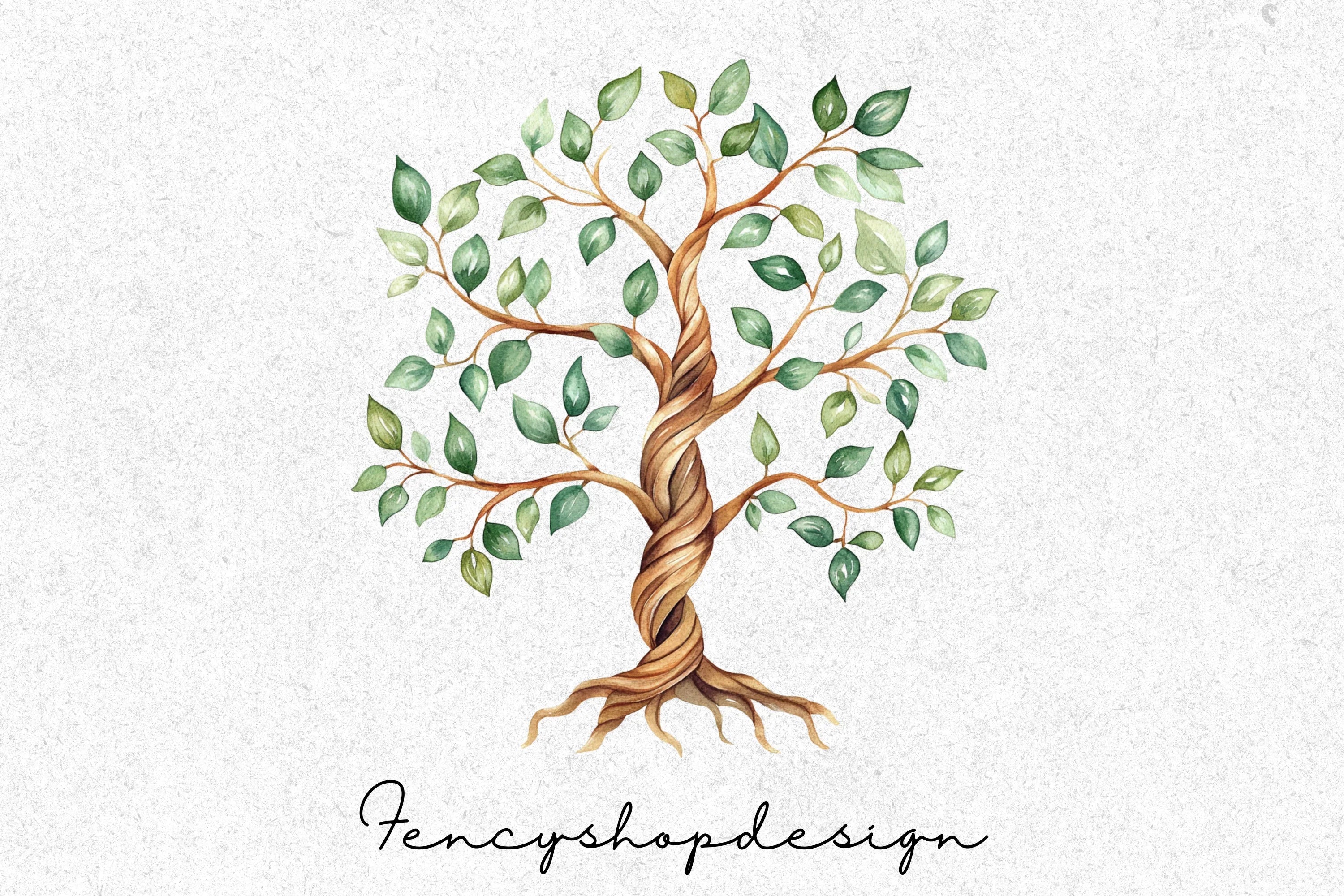 Tree Illustrations Clipart Bundle - Image 4