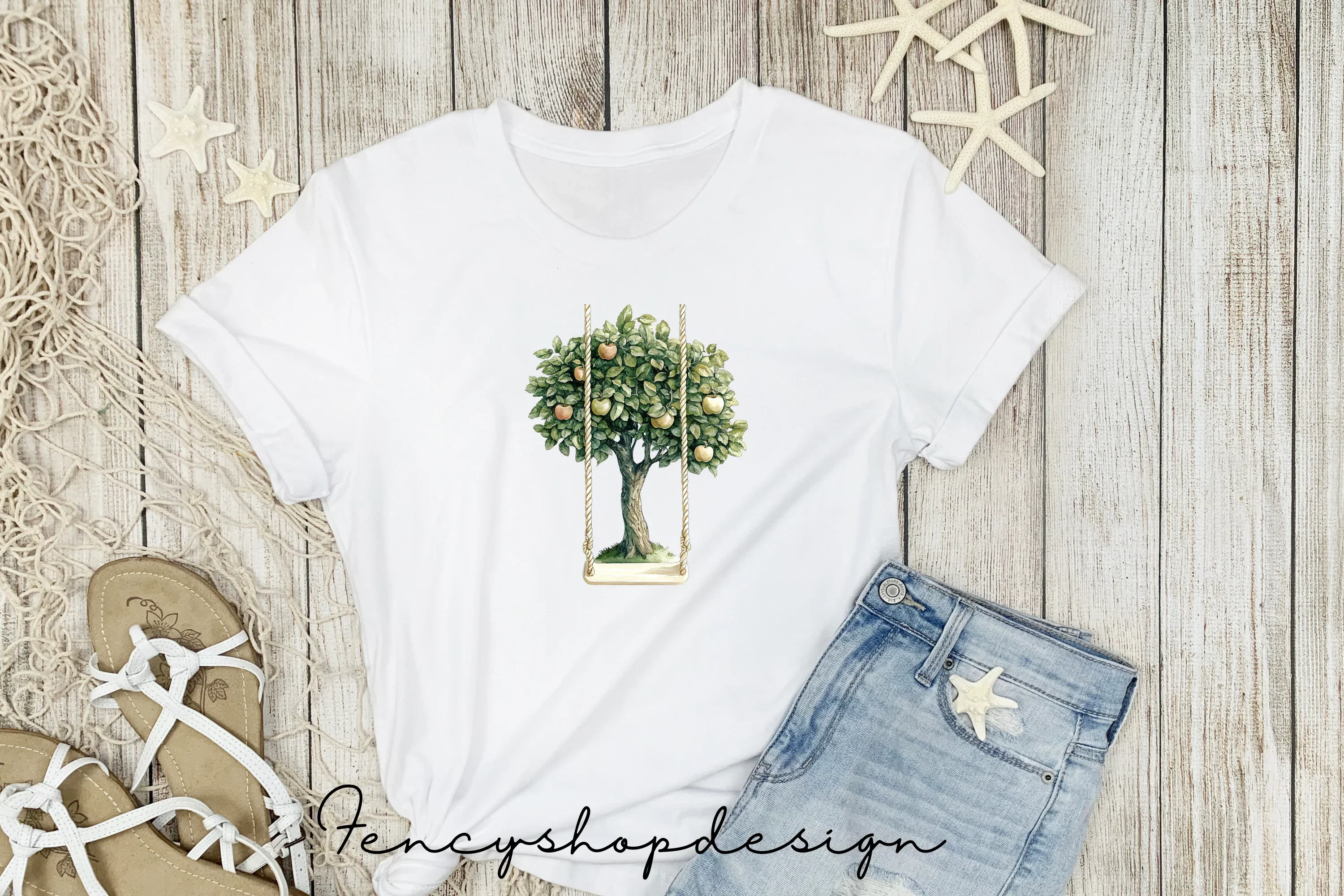 Tree Swings Clipart Bundle - Image 4
