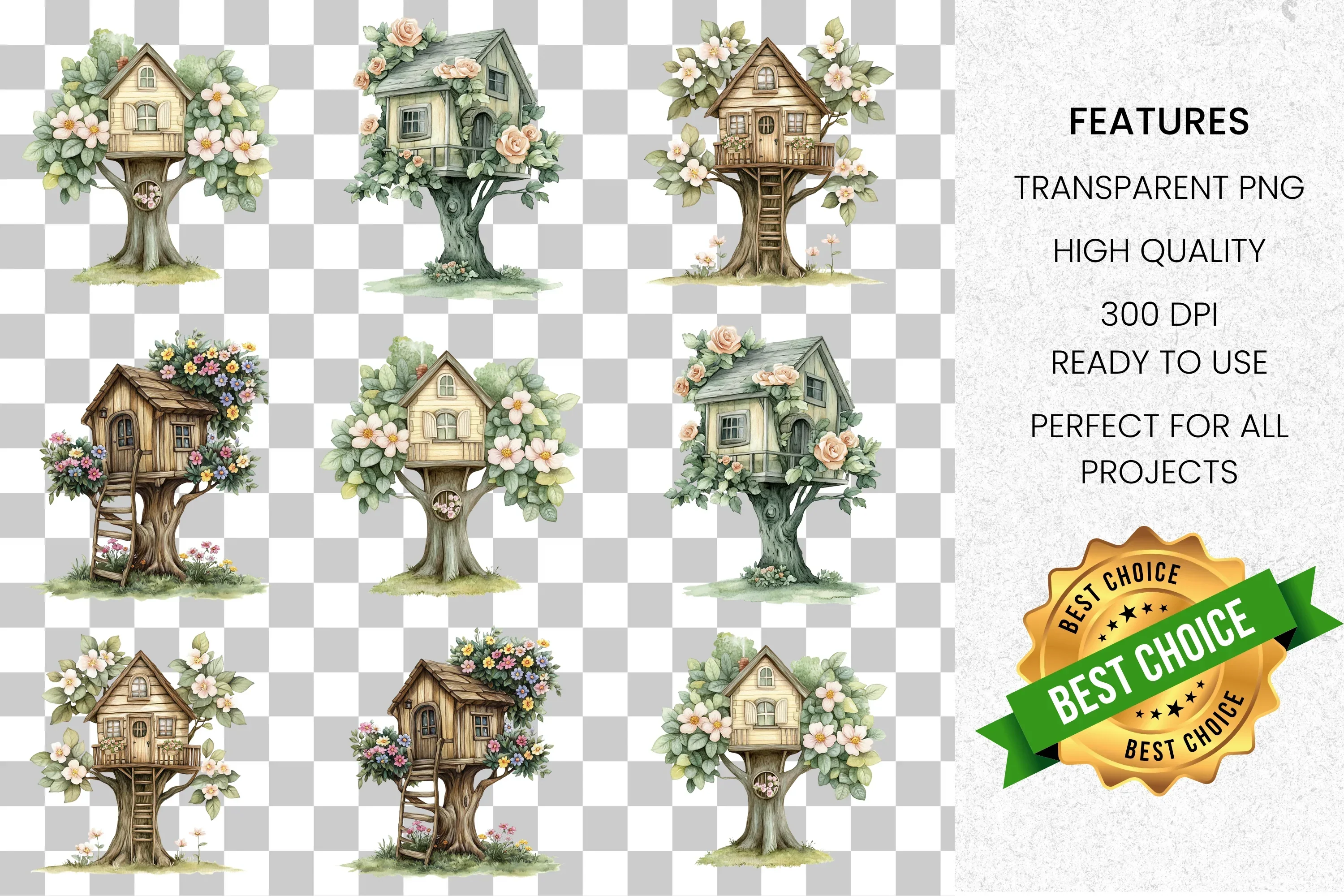 Treehouse Clipart Bundle - Image 2