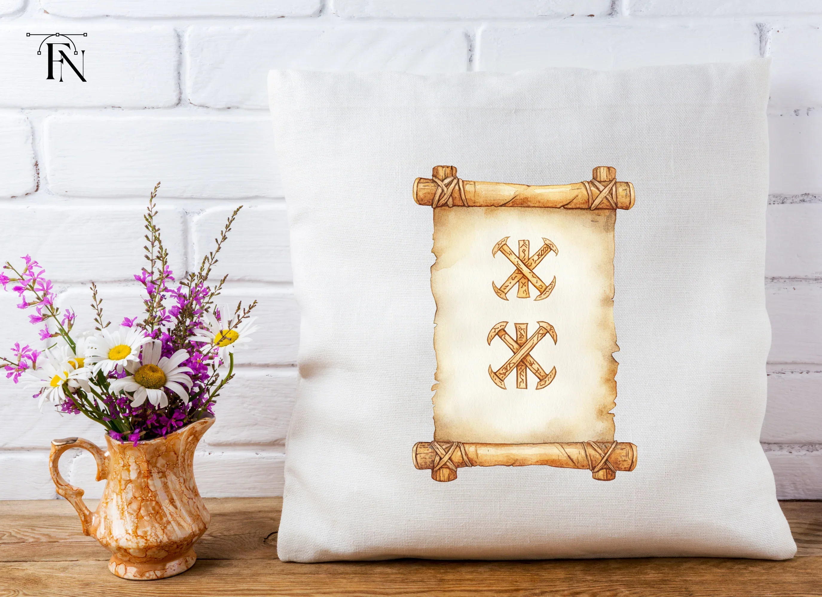Tribal Symbols Rustic Scroll Clipart Bundle - Image 5
