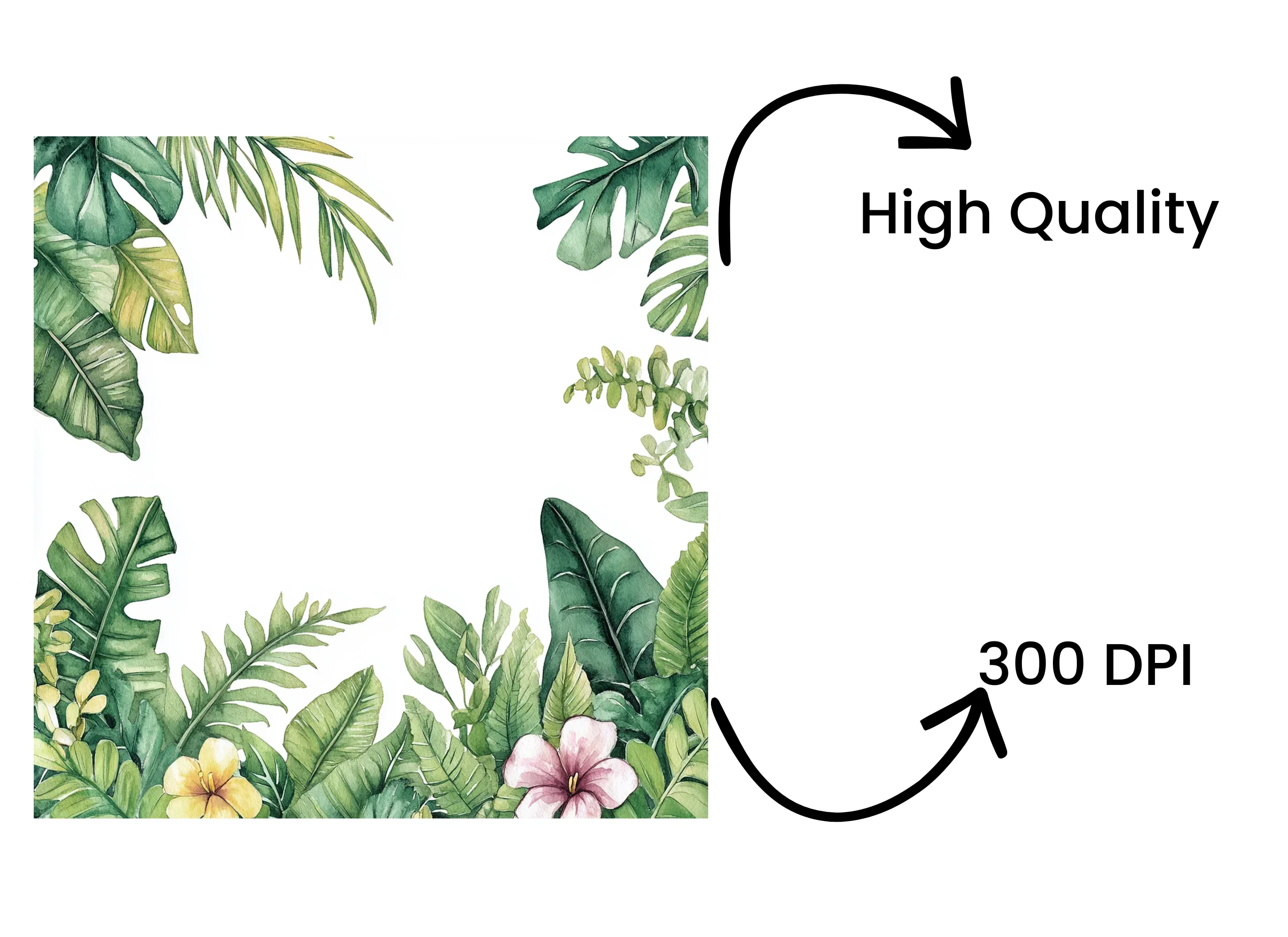 Tropical Leaves Clipart Bundle - Image 4