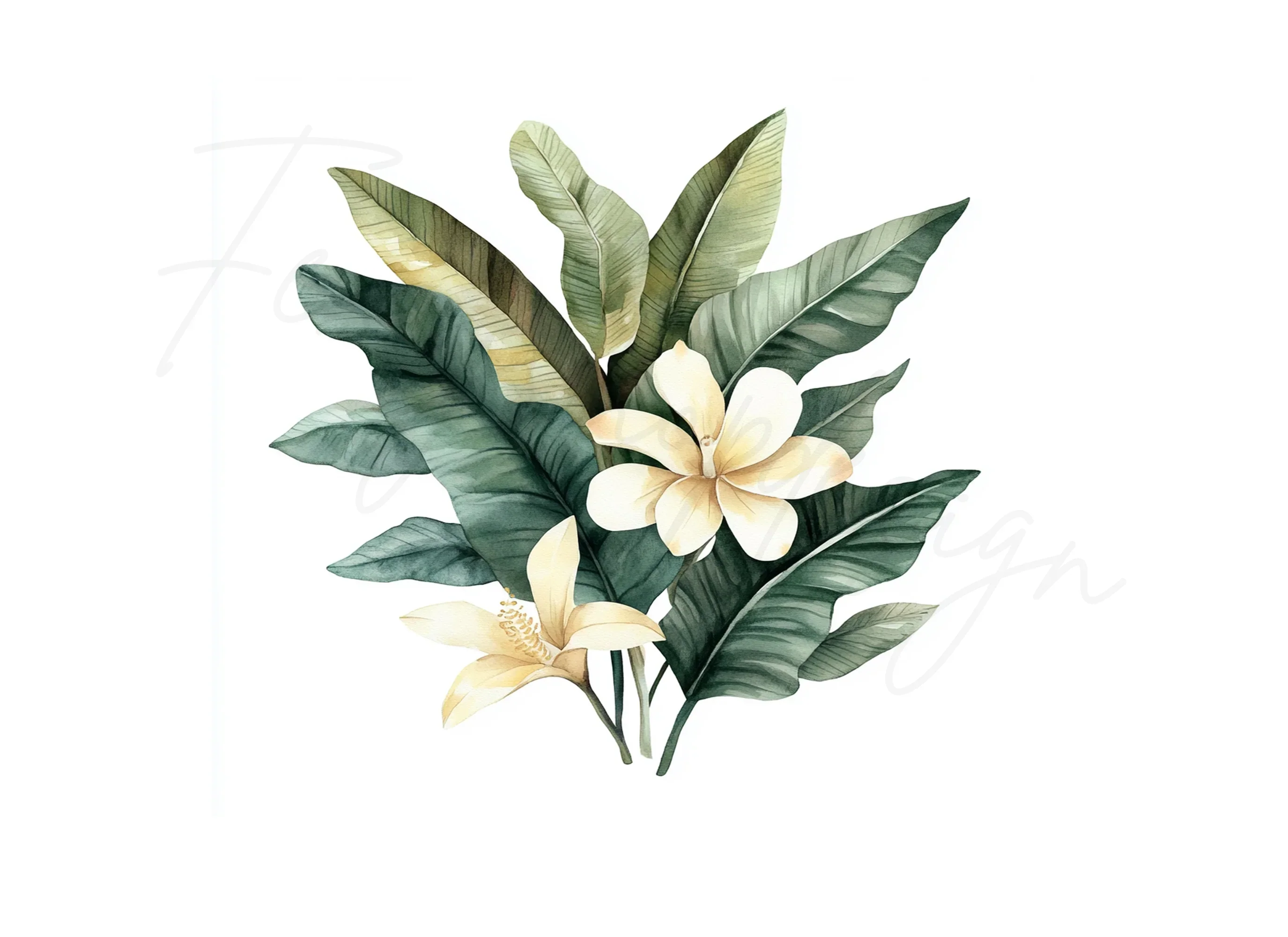 Tropical Leaves Clipart Bundle - Image 2