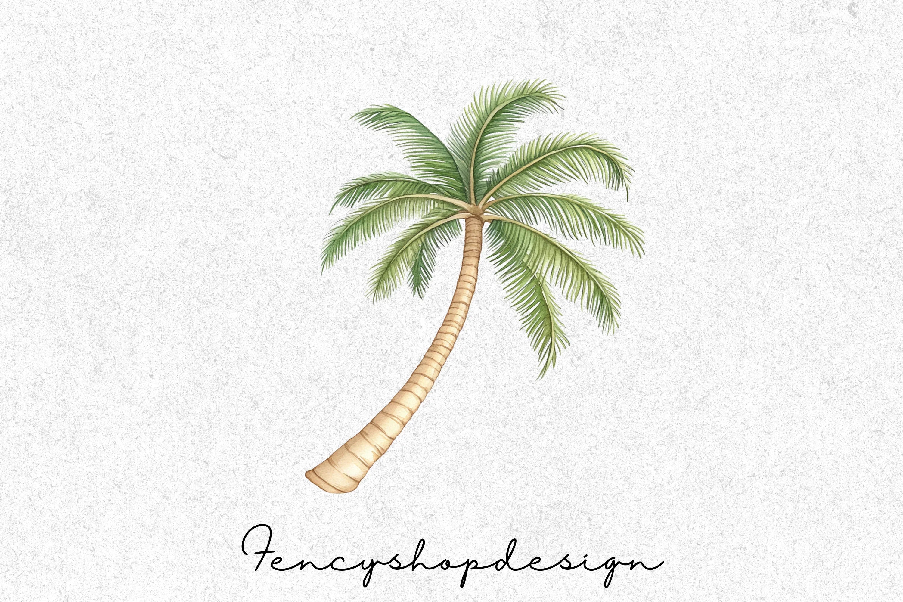 Tropical Palm Tree Clipart Bundle - Image 3