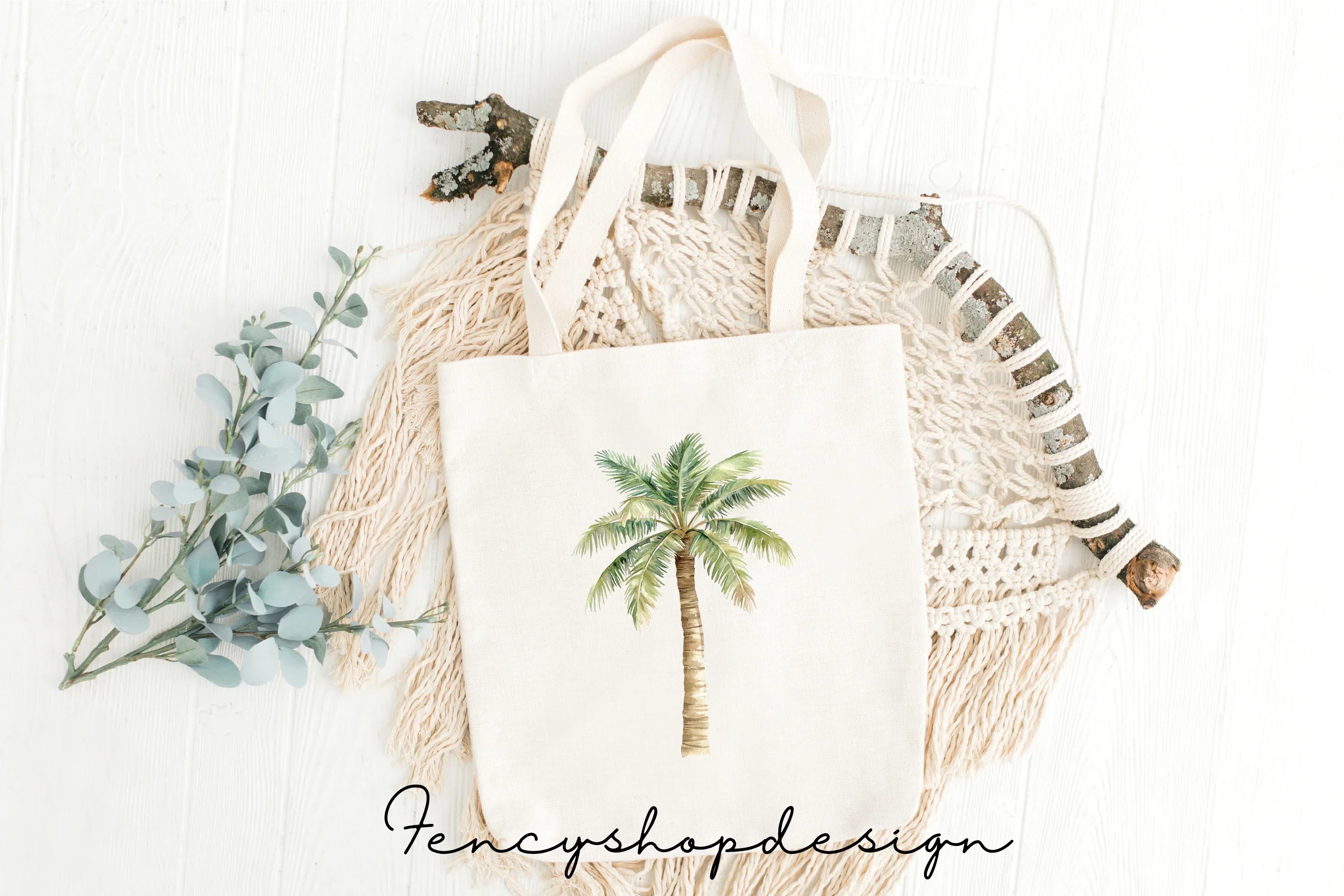 Tropical Palm Tree Clipart Bundle - Image 8
