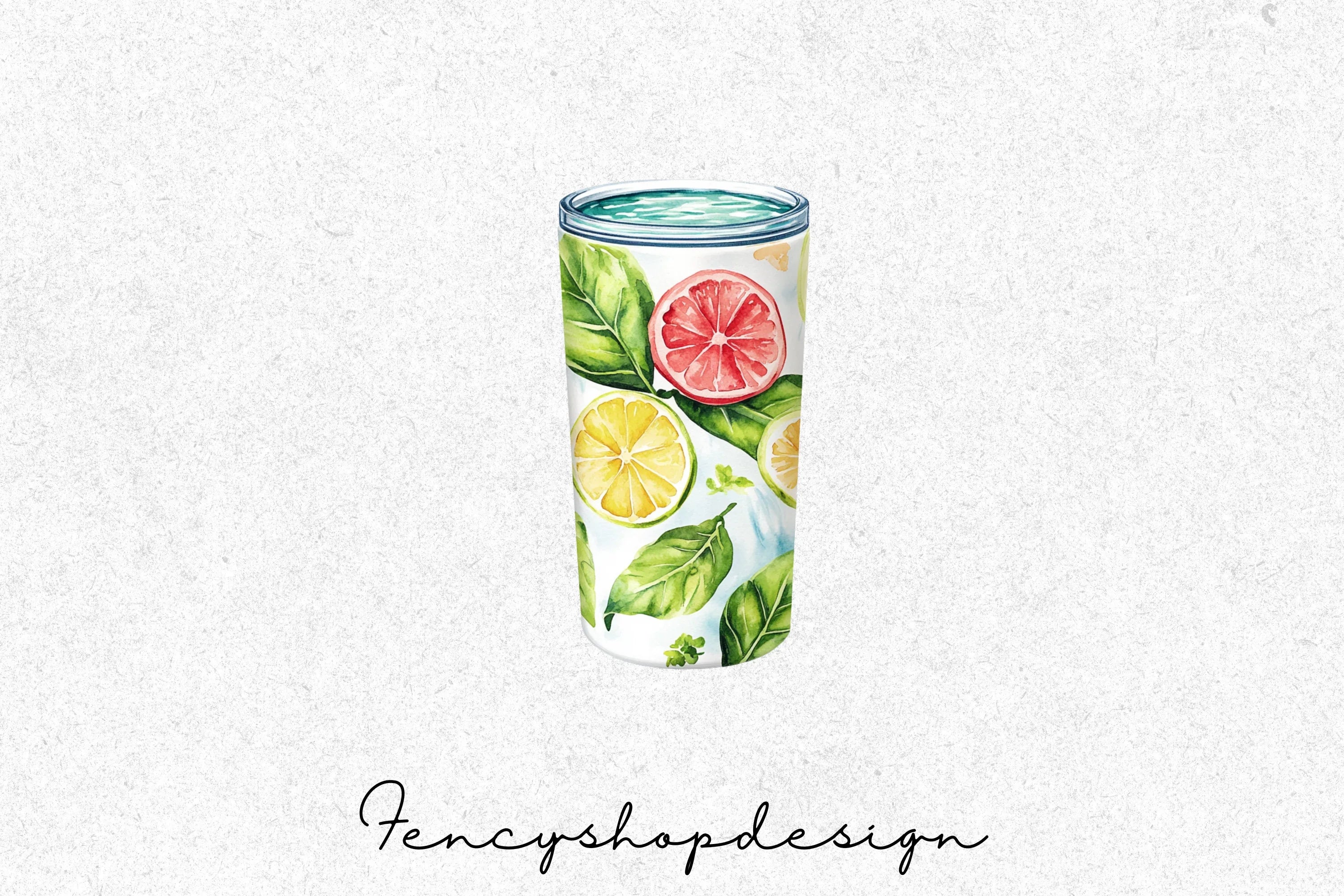Tropical Summer Tumbler Clipart Bundle - Image 3