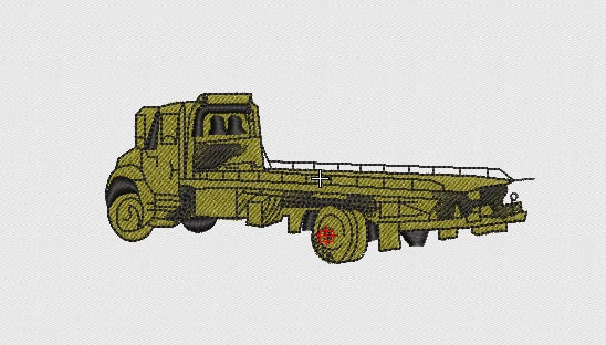 Truck Embroidery Design