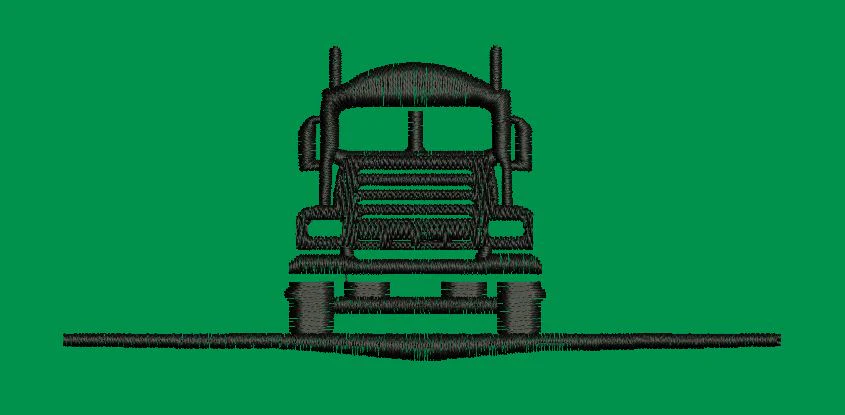 Truck Heavy Duty Vehicle Front Embroidery Design