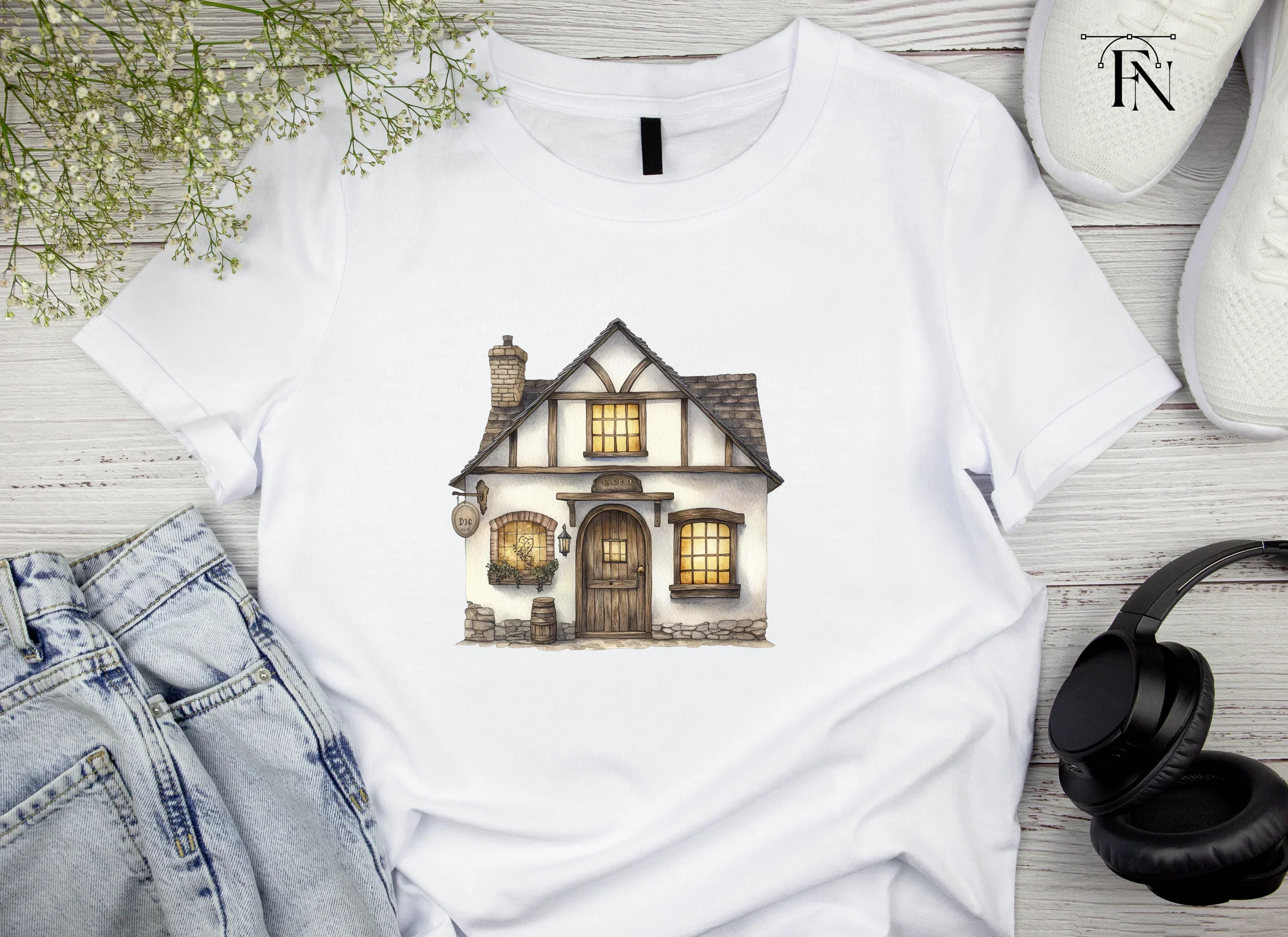 Tudor Style Cottage Clipart Bundle - Image 4