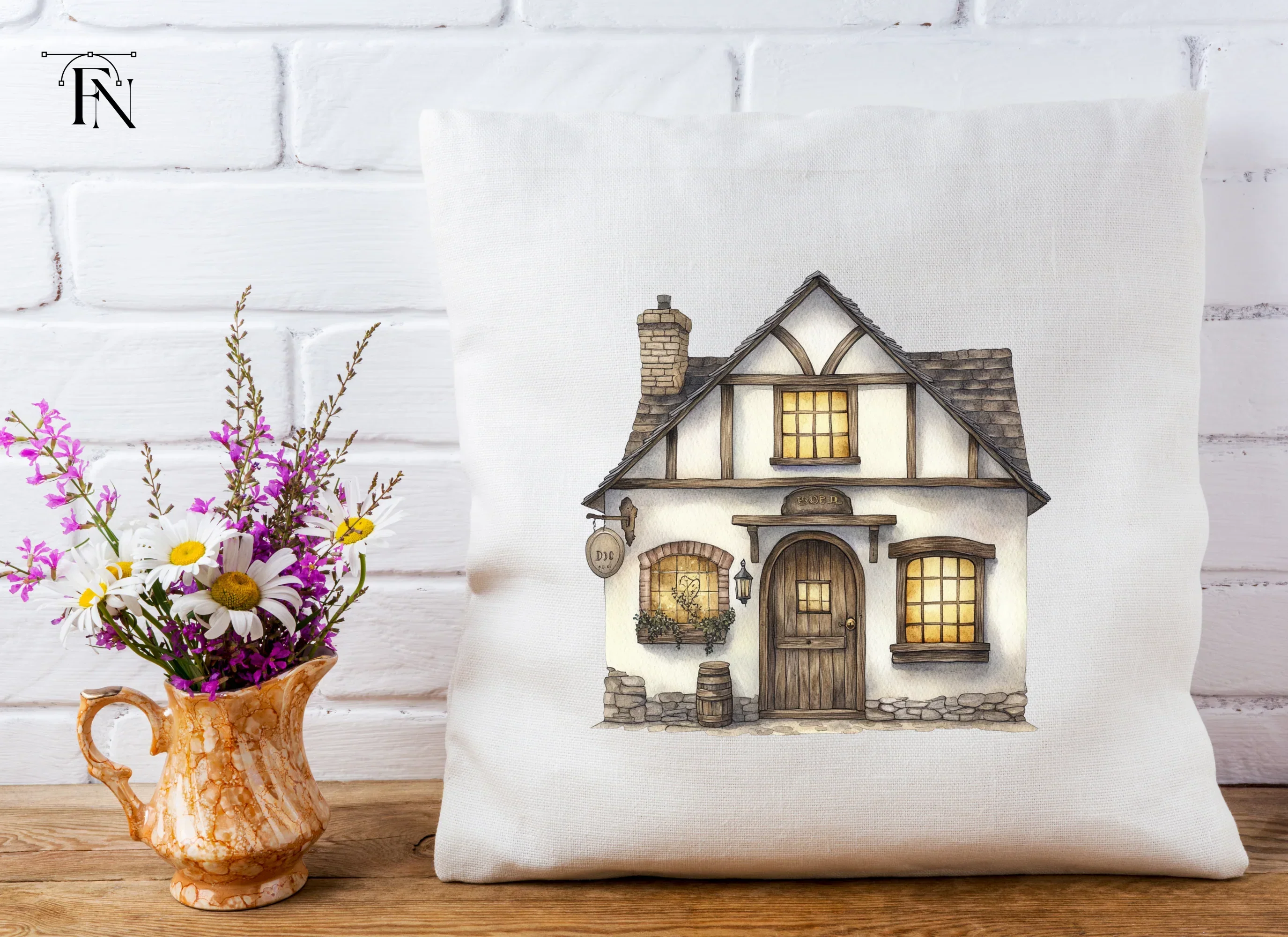 Tudor Style Cottage Clipart Bundle - Image 5