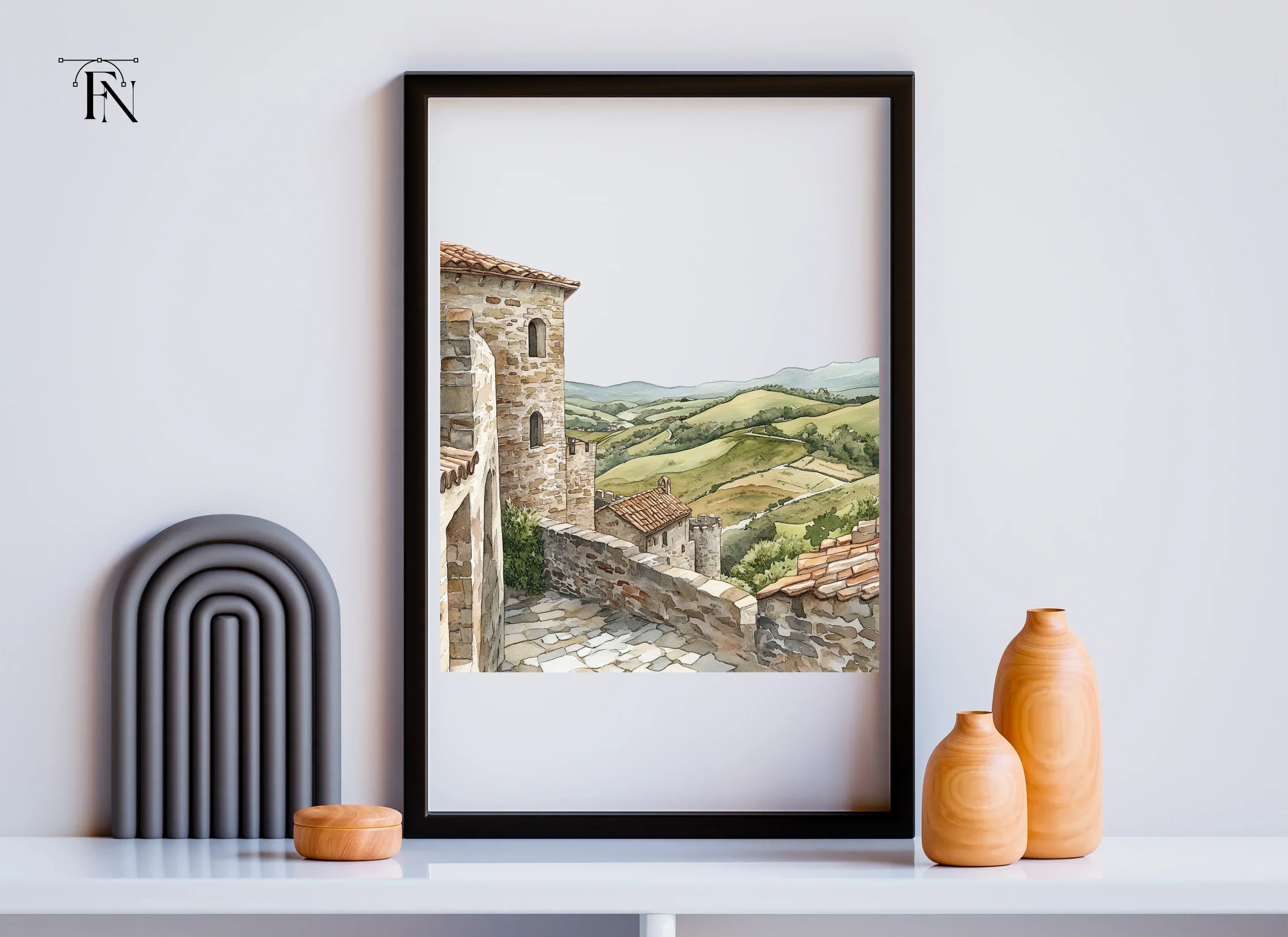 Tuscan Village Clipart Bundle - Image 5