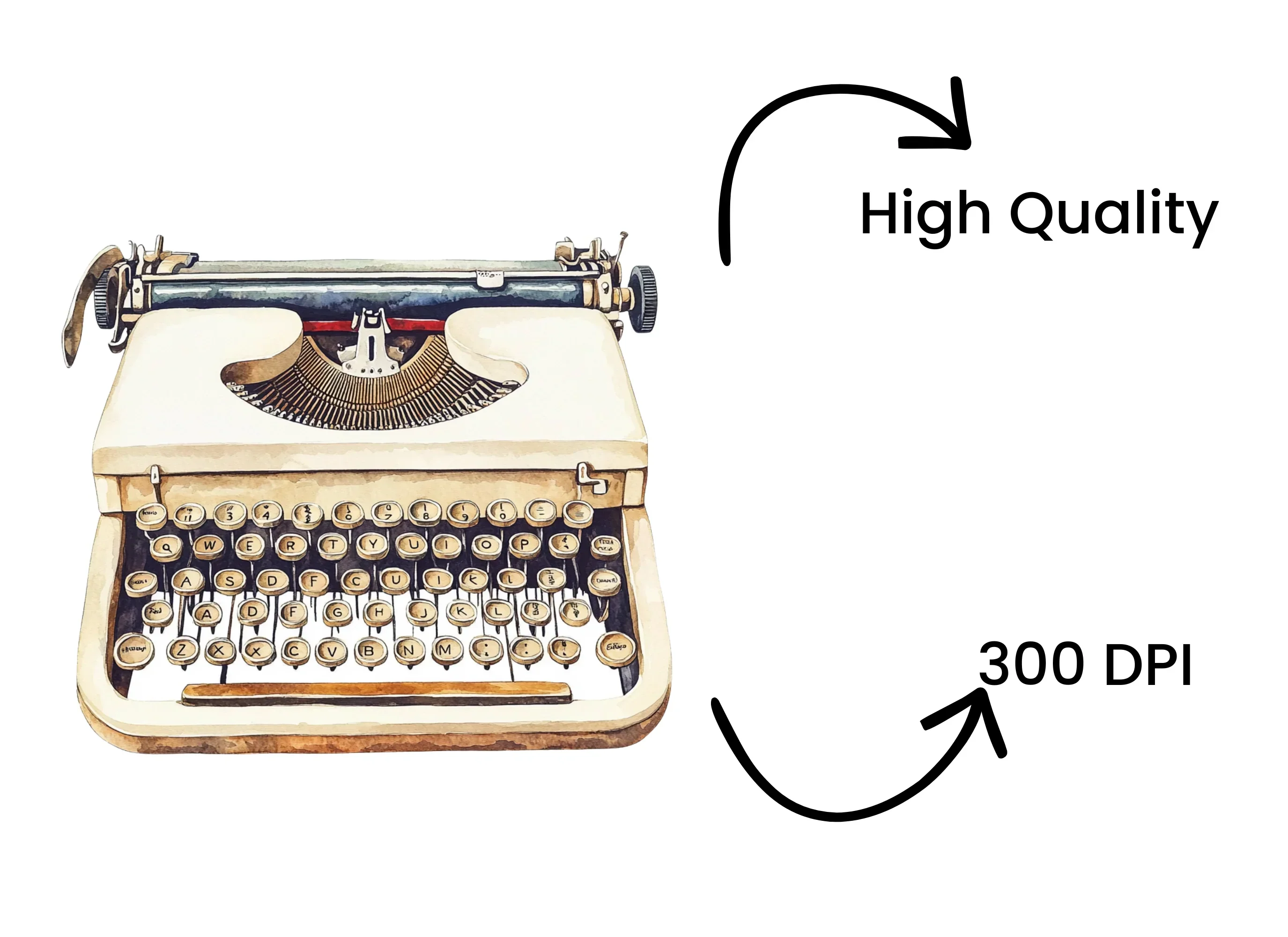 Typewriter Clipart Bundle - Image 4