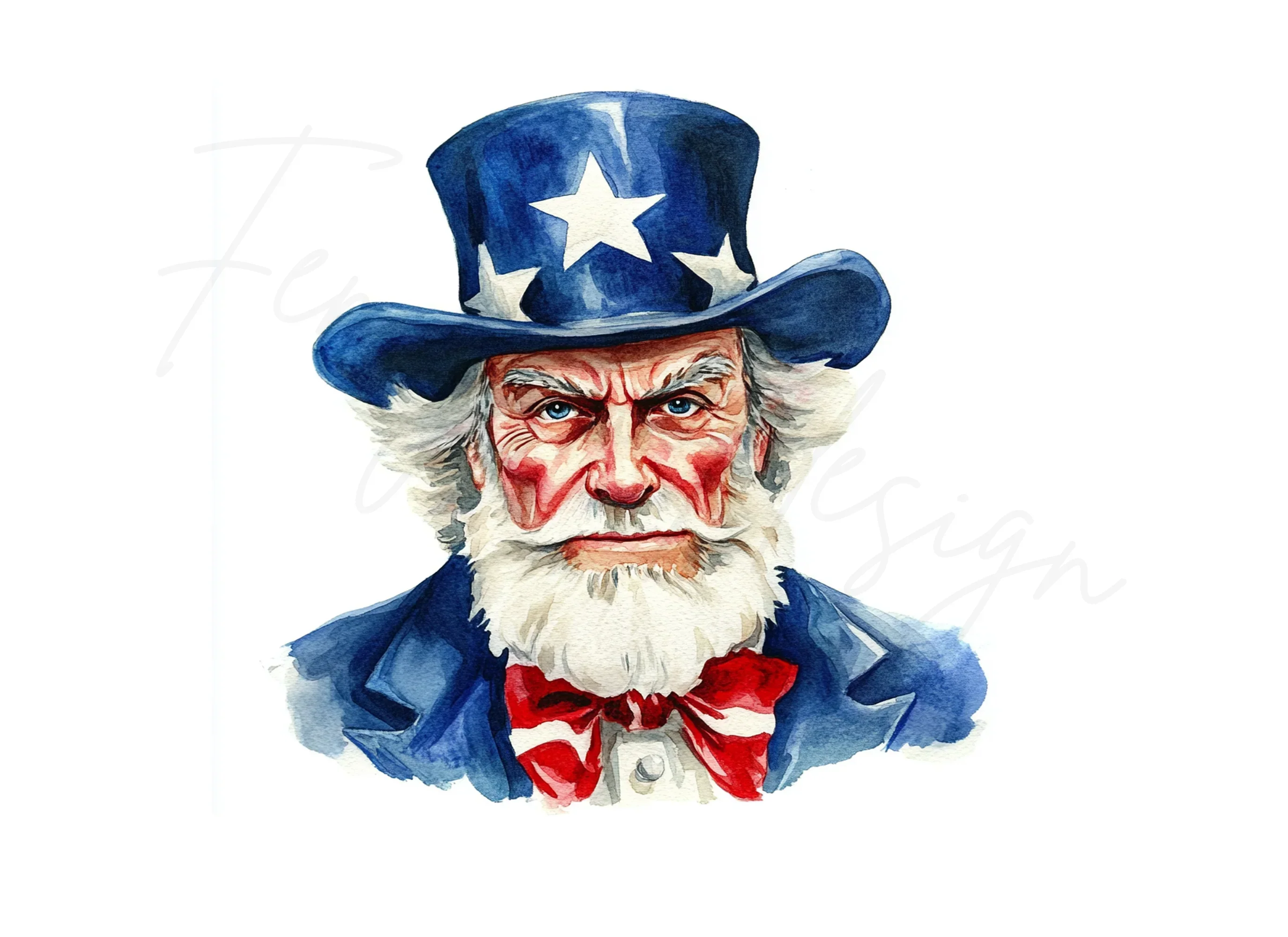 Uncle Sam Portrait Clipart Bundle - Image 2