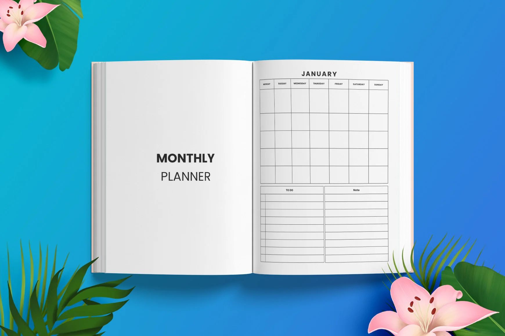 Undated Planner for Organization and Productivity - Image 3