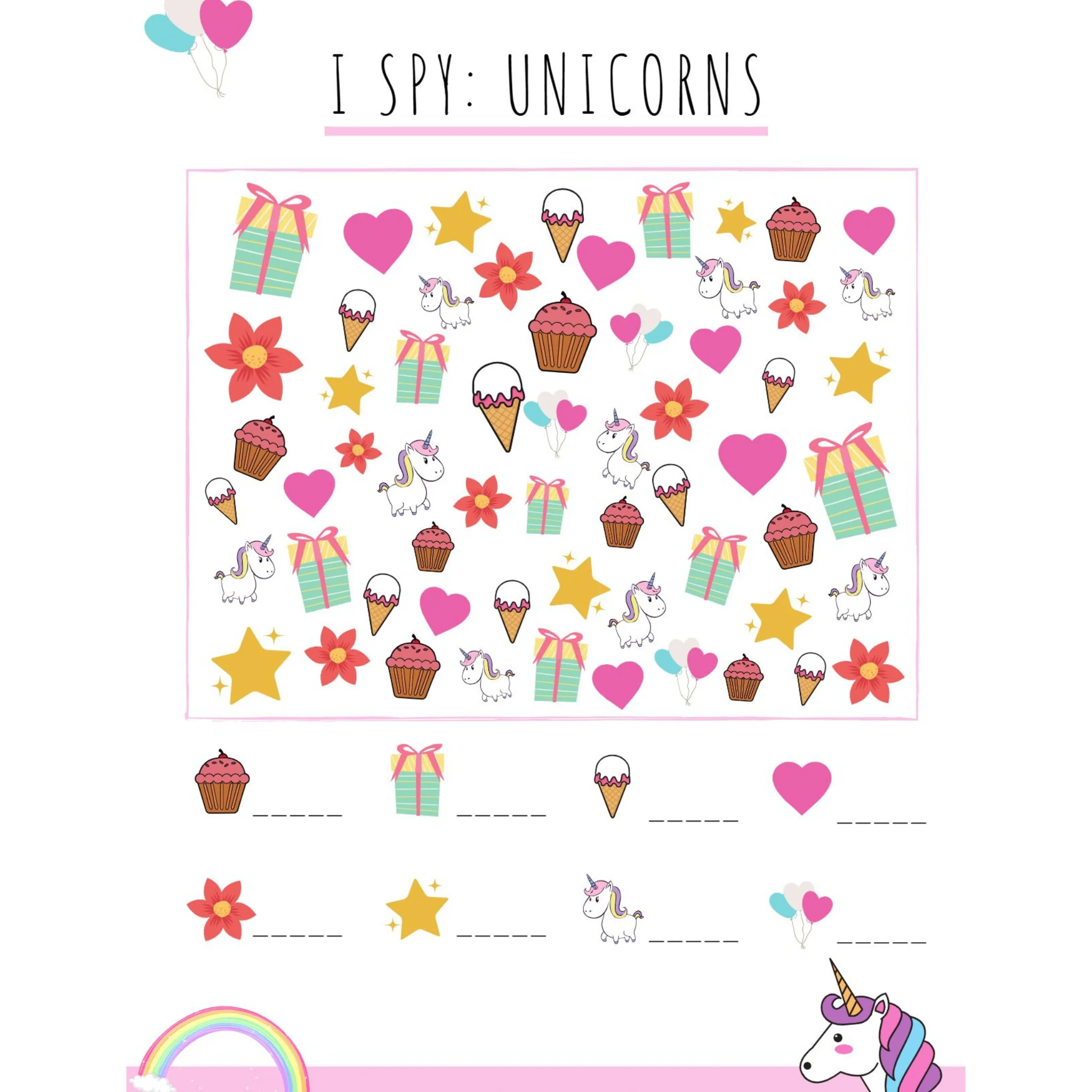 Unicorn Games Activity Pack - Image 4