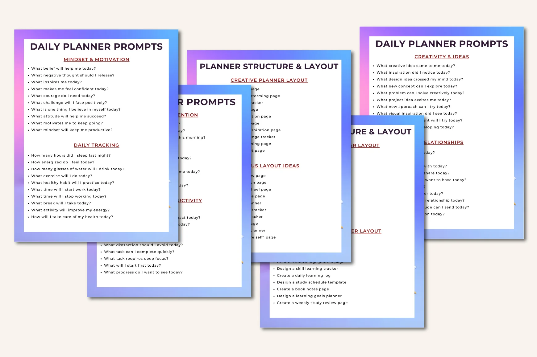 Digital Planner Prompt Guide - Image 4