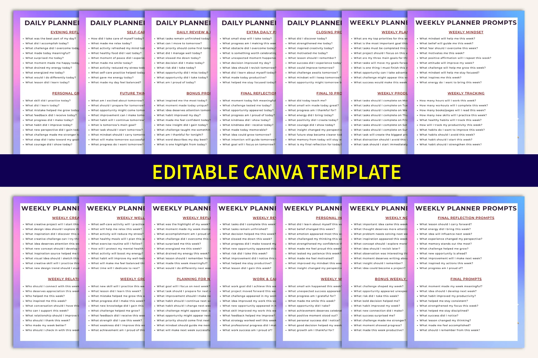 Digital Planner Prompt Guide - Image 5