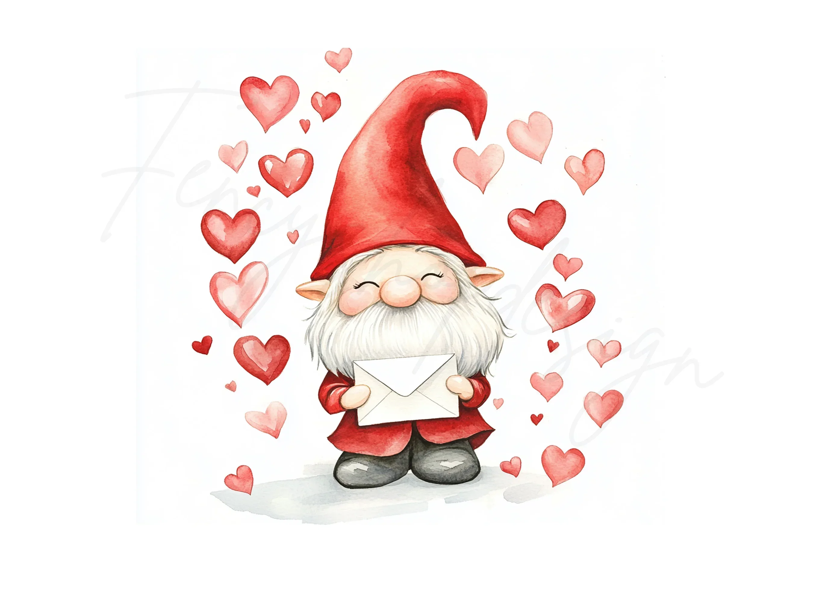 Valentine Day Gnomes Clipart Bundle - Image 3