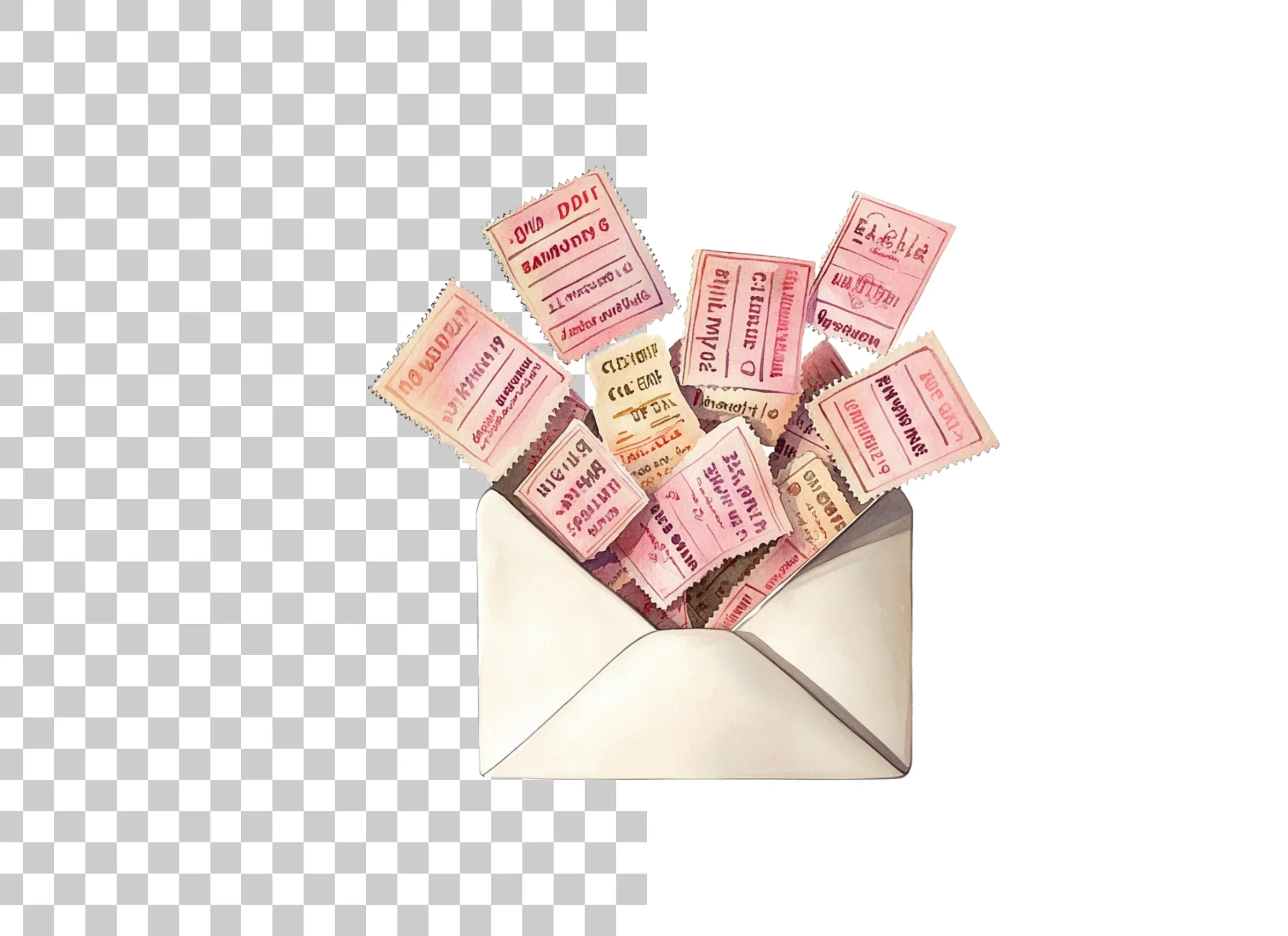 Valentine Love Letter Clipart Bundle - Image 2