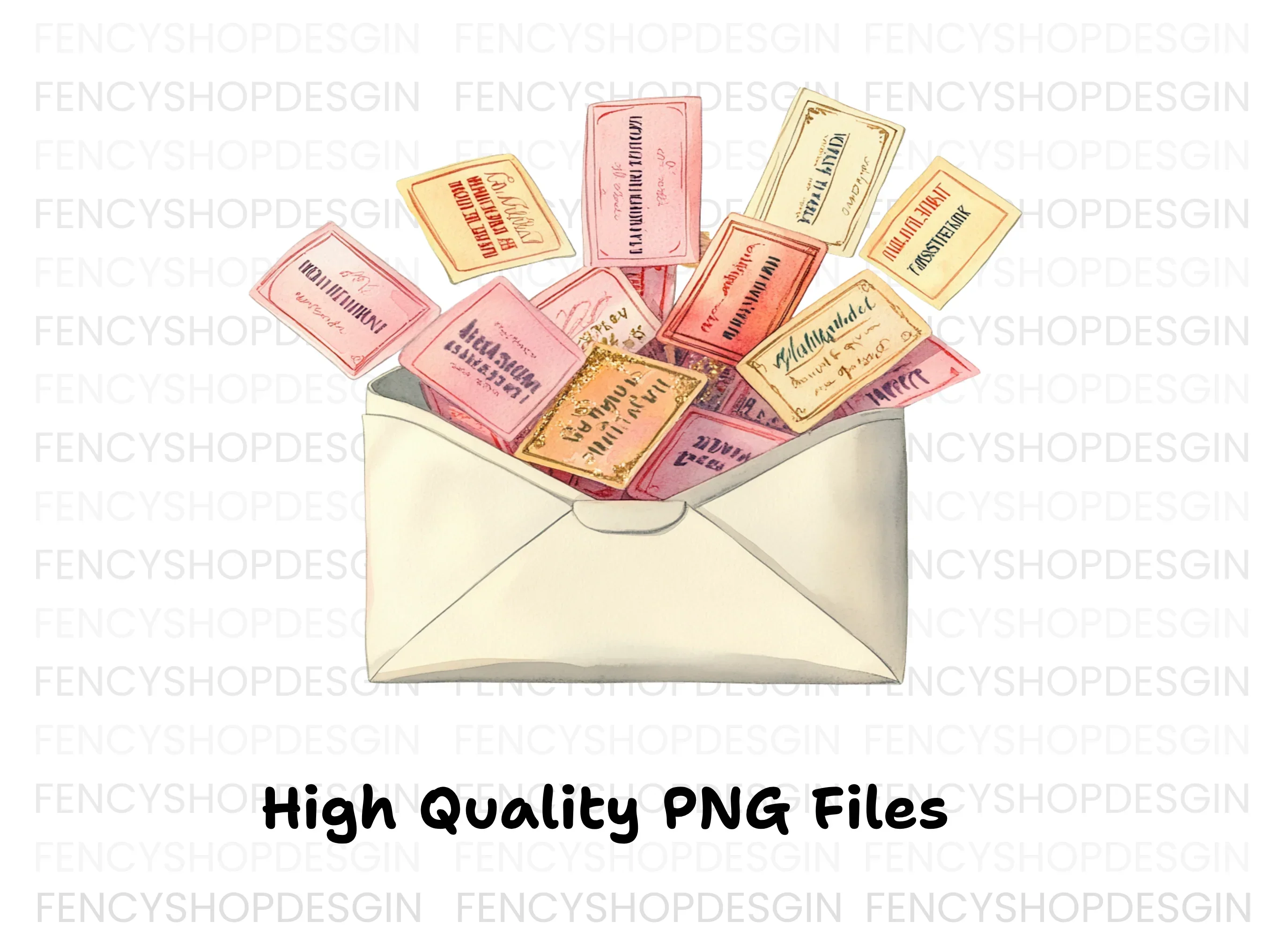 Valentine Love Letter Clipart Bundle - Image 3