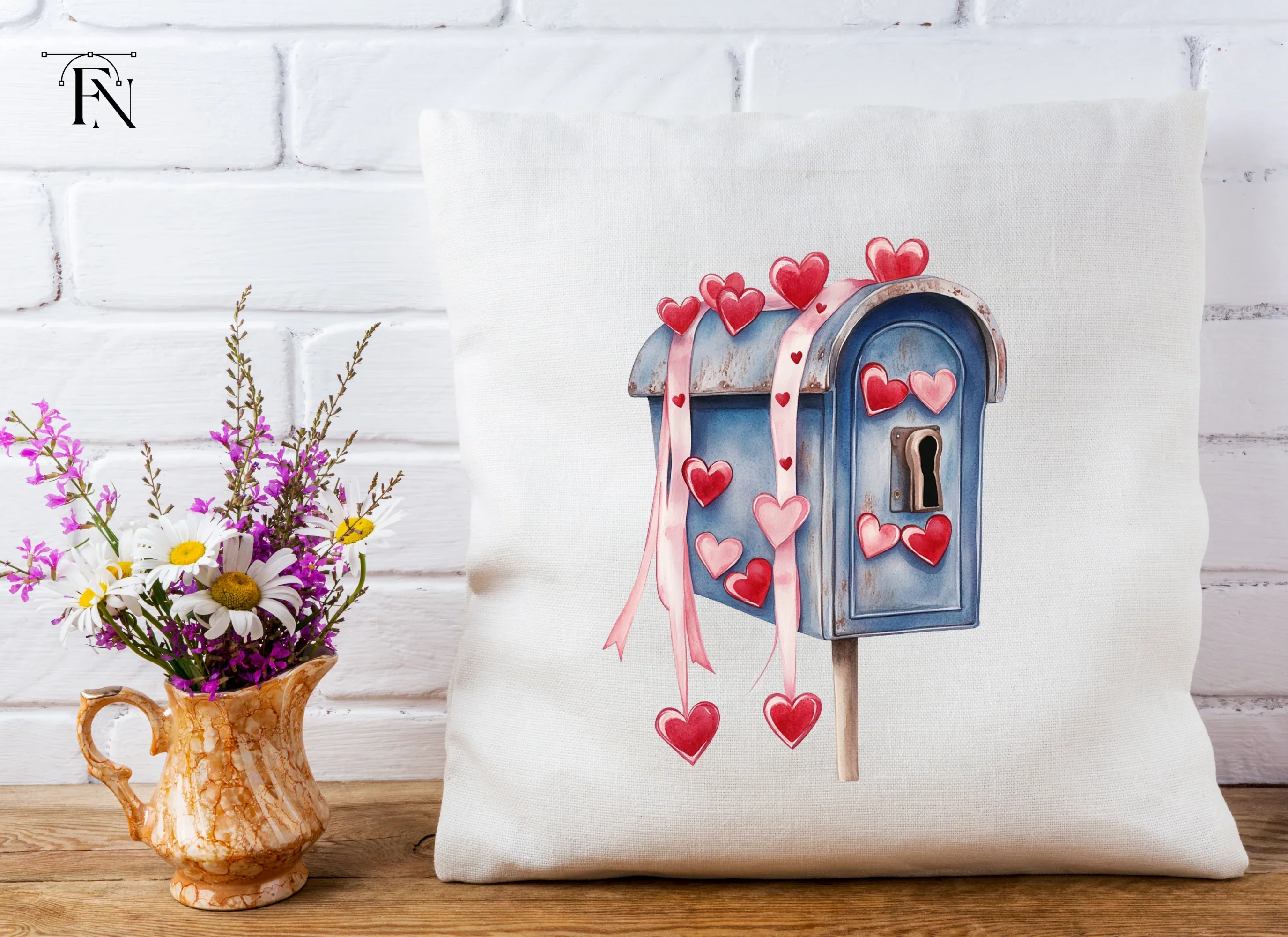 Valentine Mailbox Clipart Bundle - Image 4