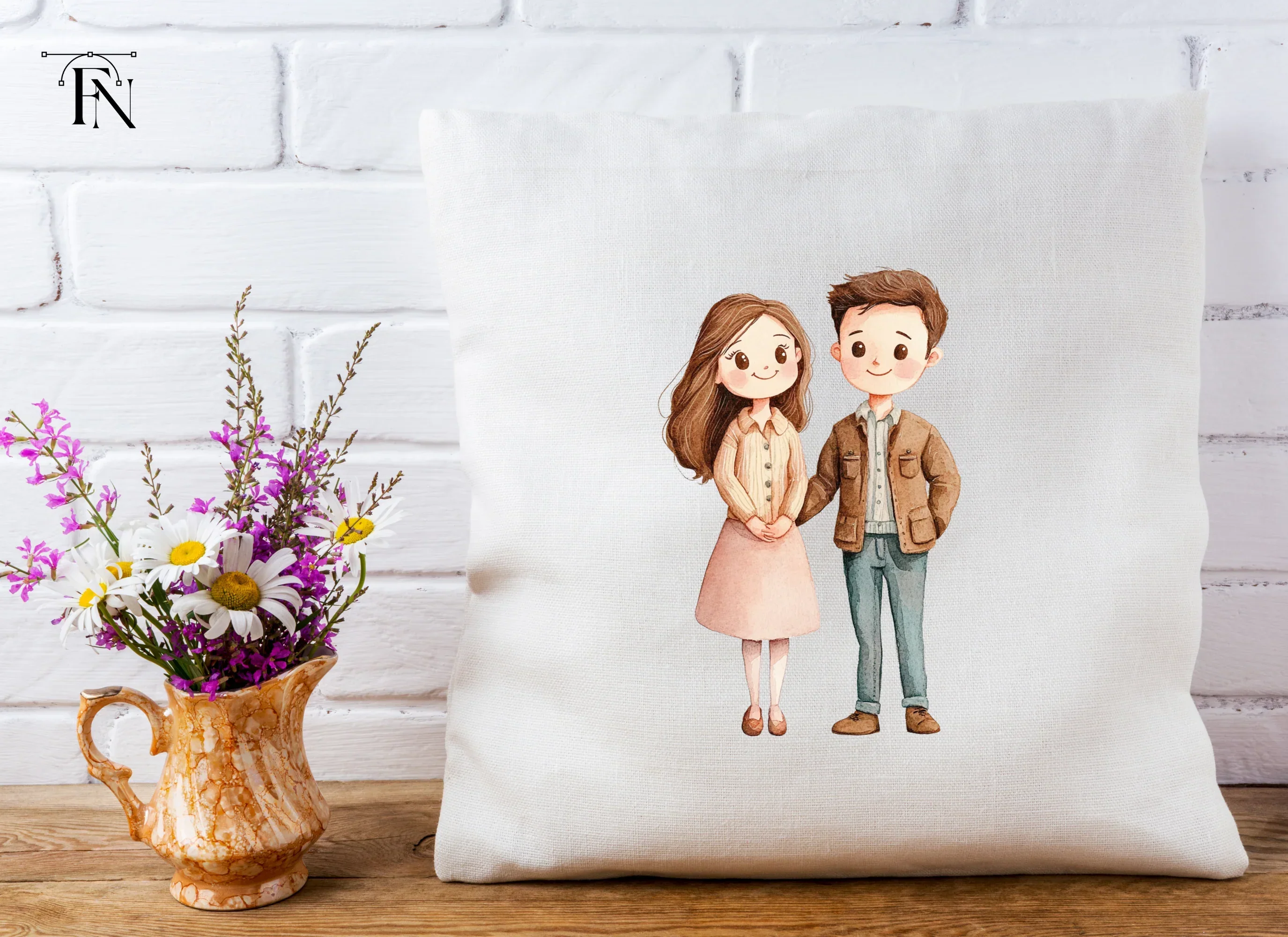 Valentine's Day Cute Couple Clipart Bundle - Image 5