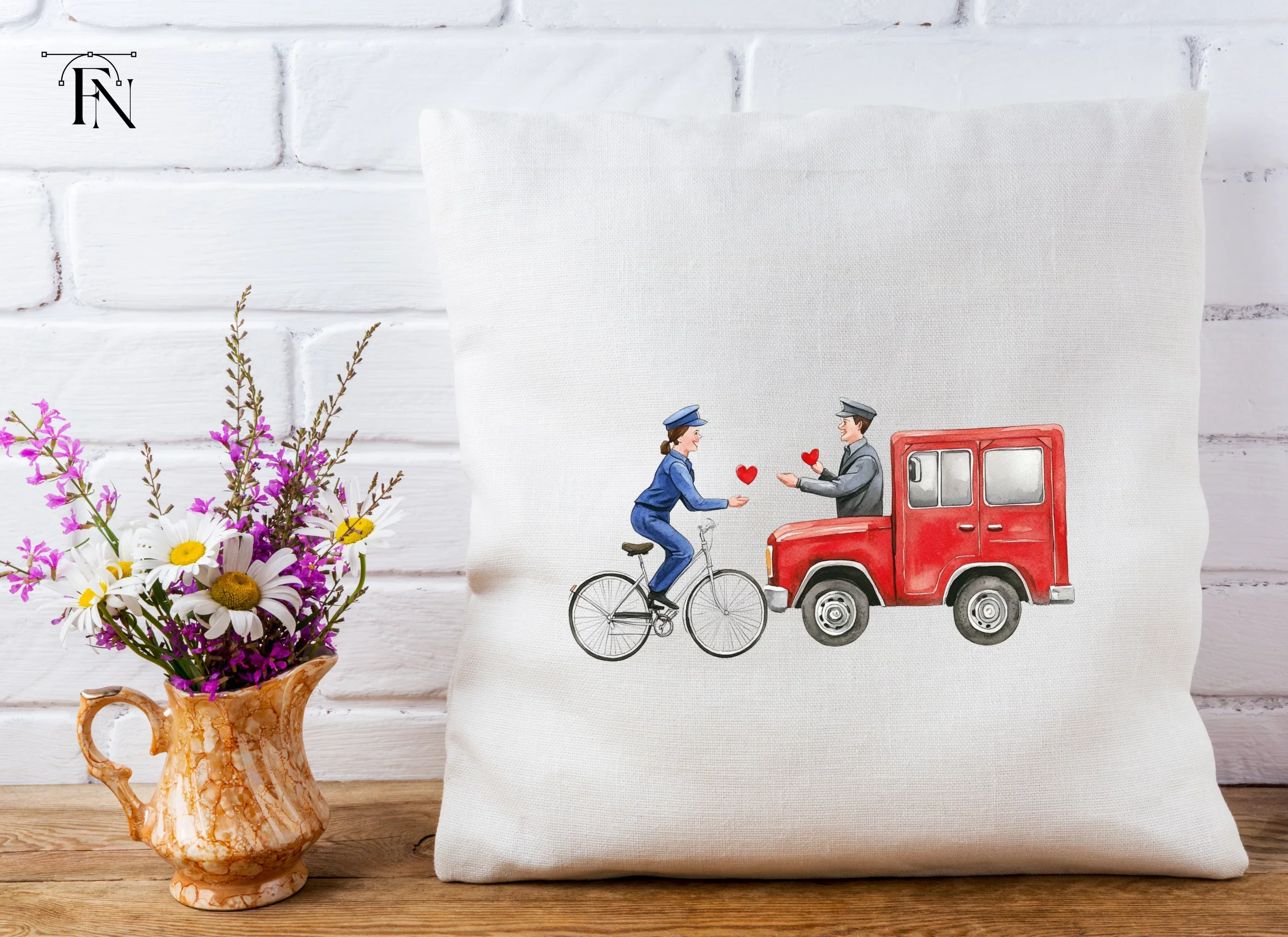 Valentine's Day Delivery Clipart Bundle - Image 5