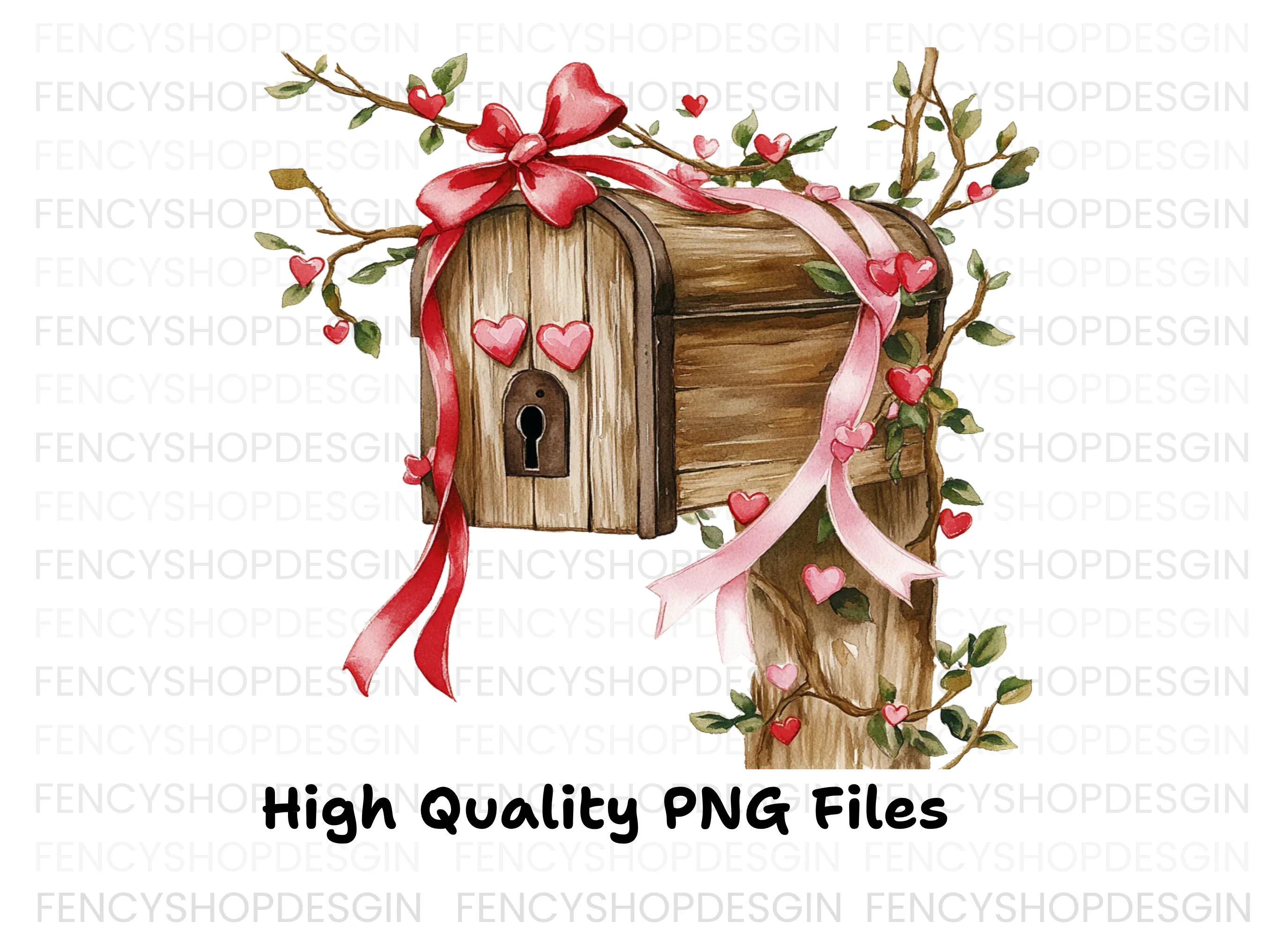 Valentine's Day Mailbox Clipart Bundle - Image 2