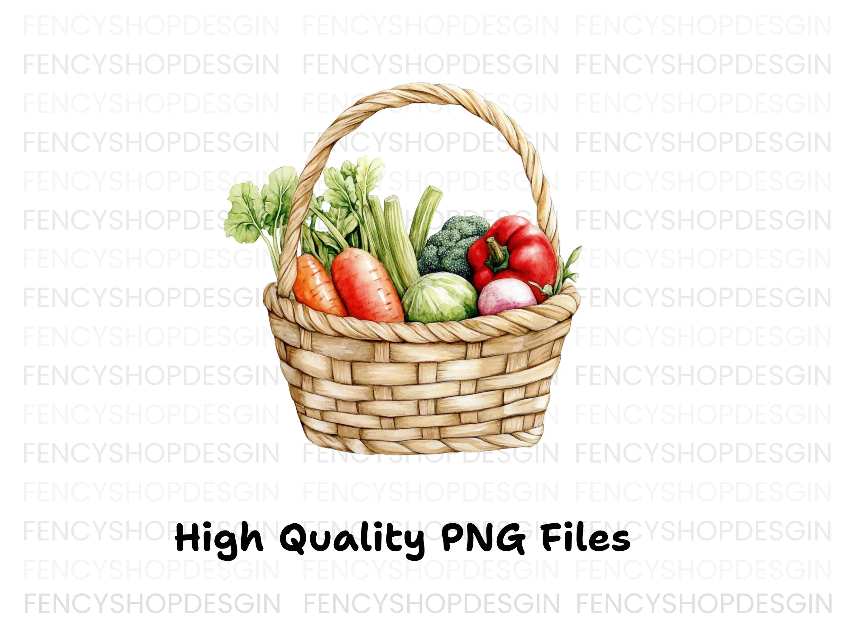 Vegetable Baskets Clipart Bundle - Image 3
