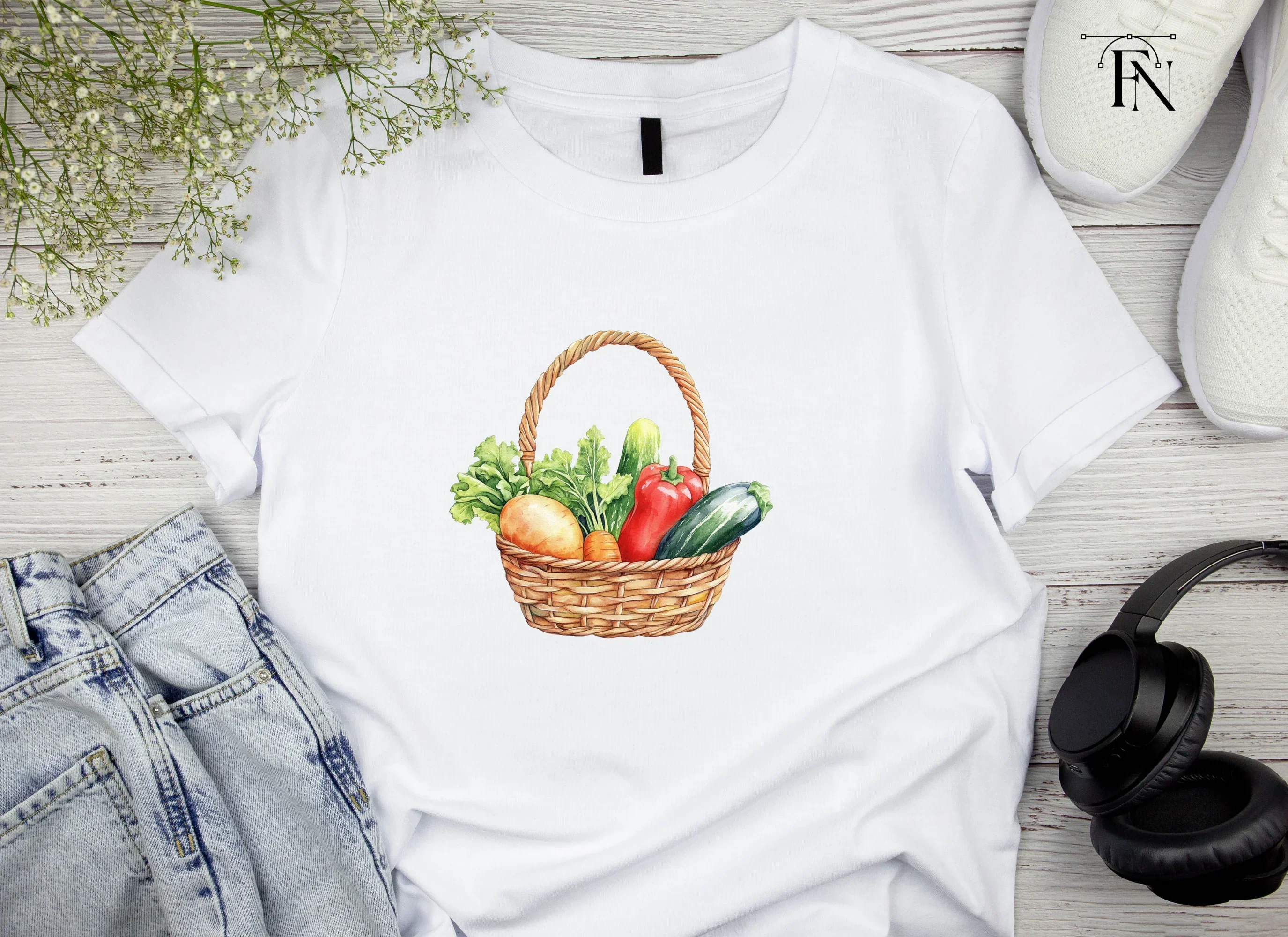 Vegetable Baskets Clipart Bundle - Image 4