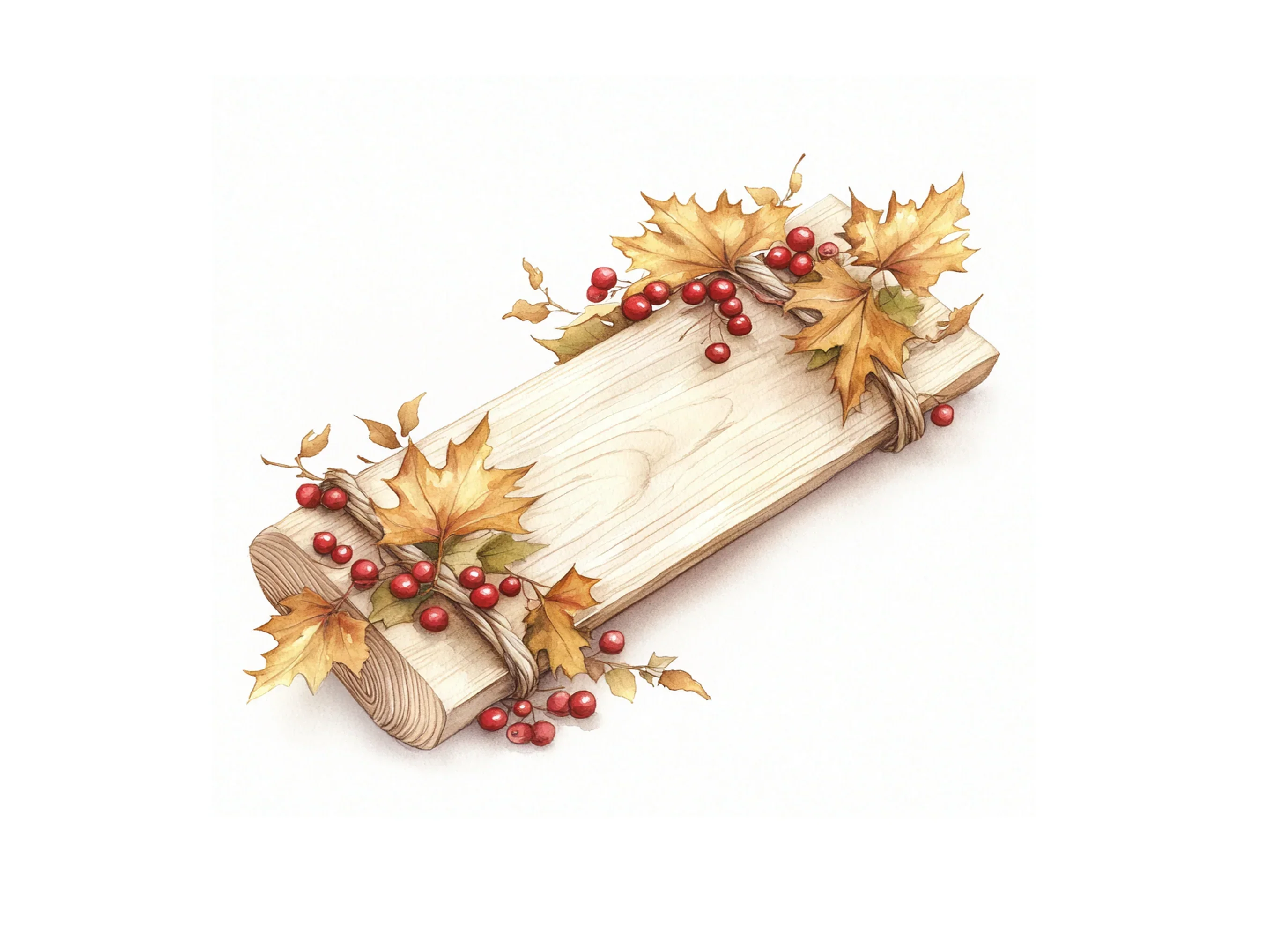Versatile Autumn Wood Banner Clipart Bundle - Image 2