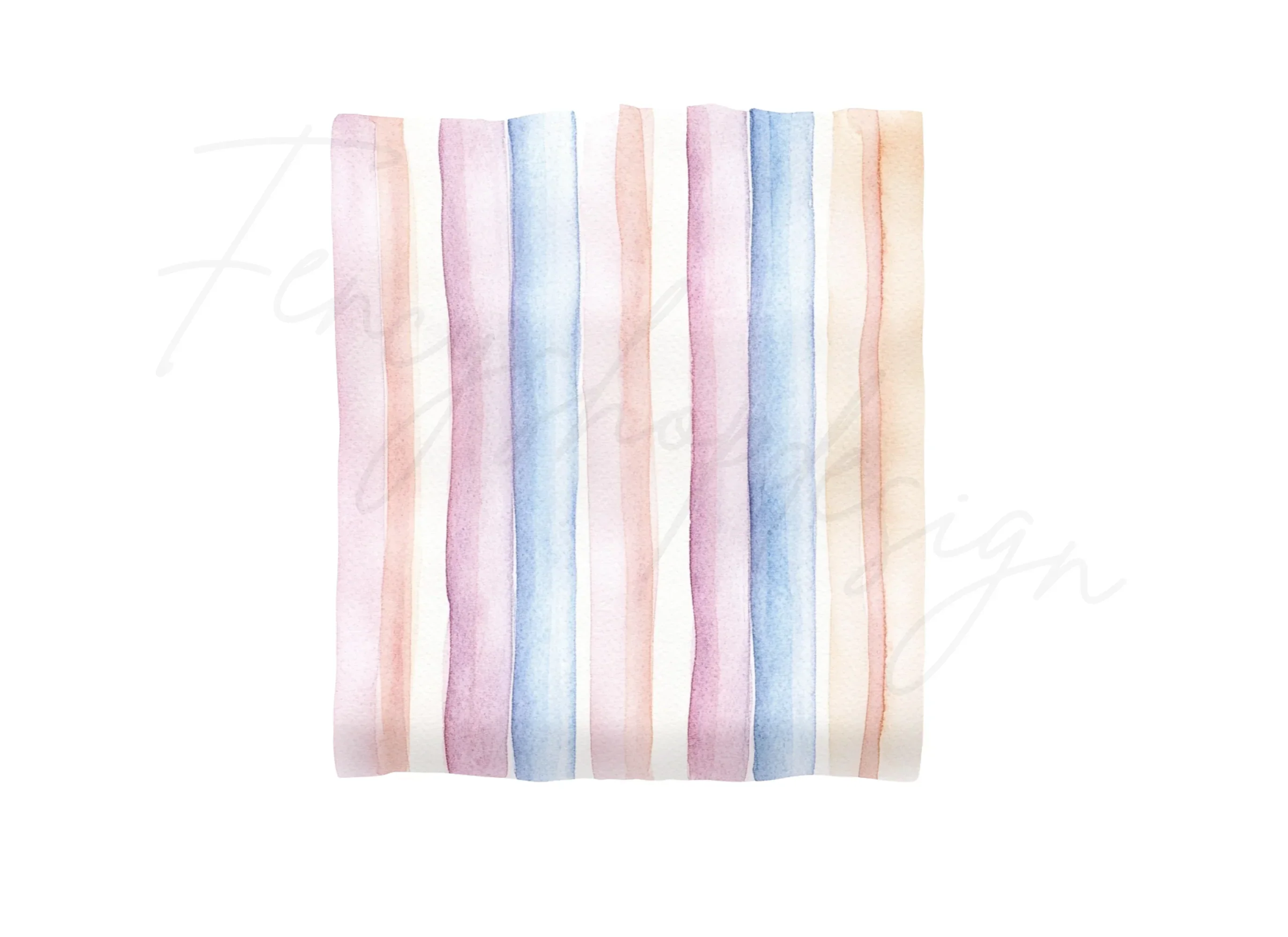 Vertical Pastel Stripes Clipart Bundle - Image 2
