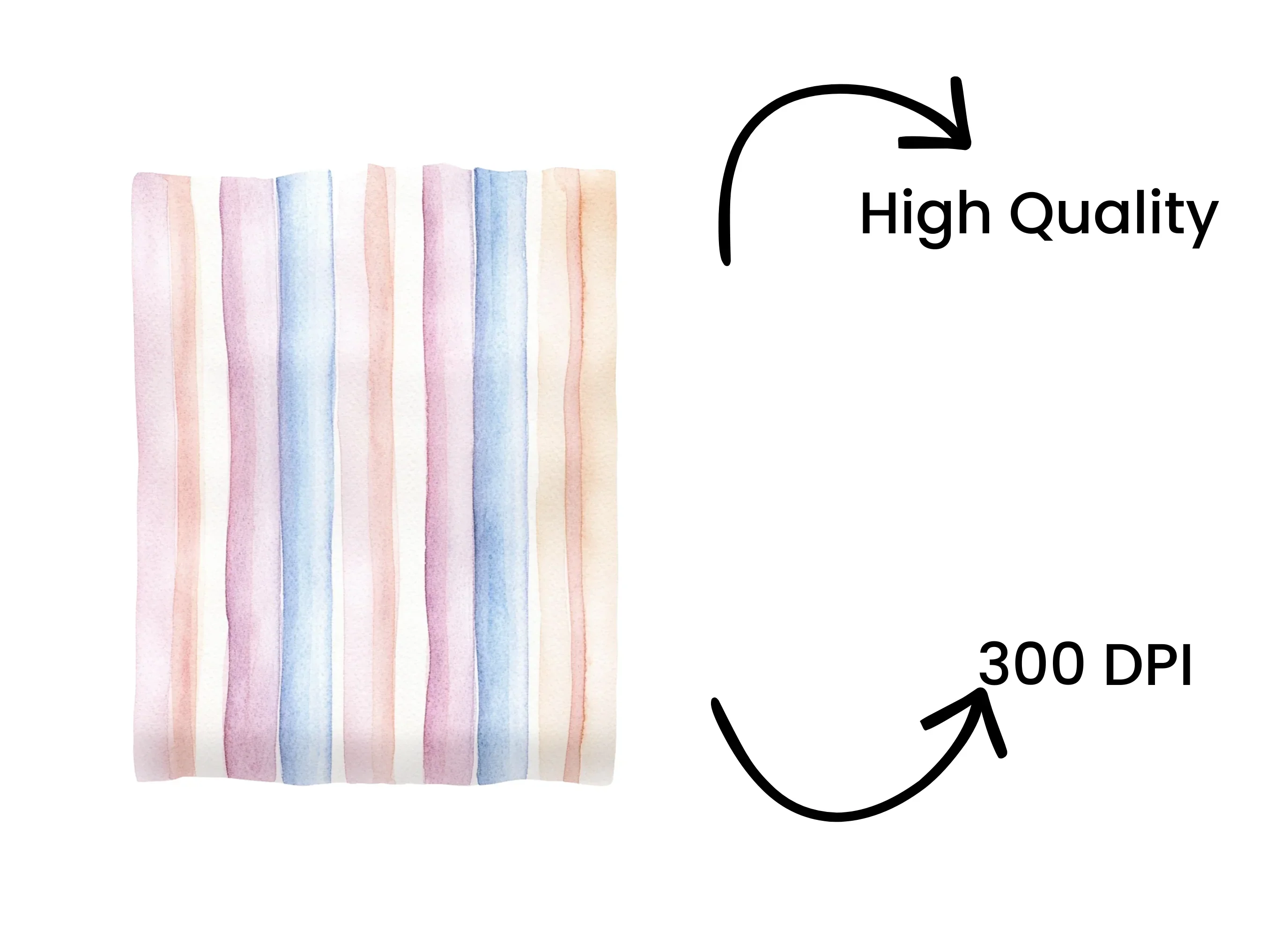 Vertical Pastel Stripes Clipart Bundle - Image 4