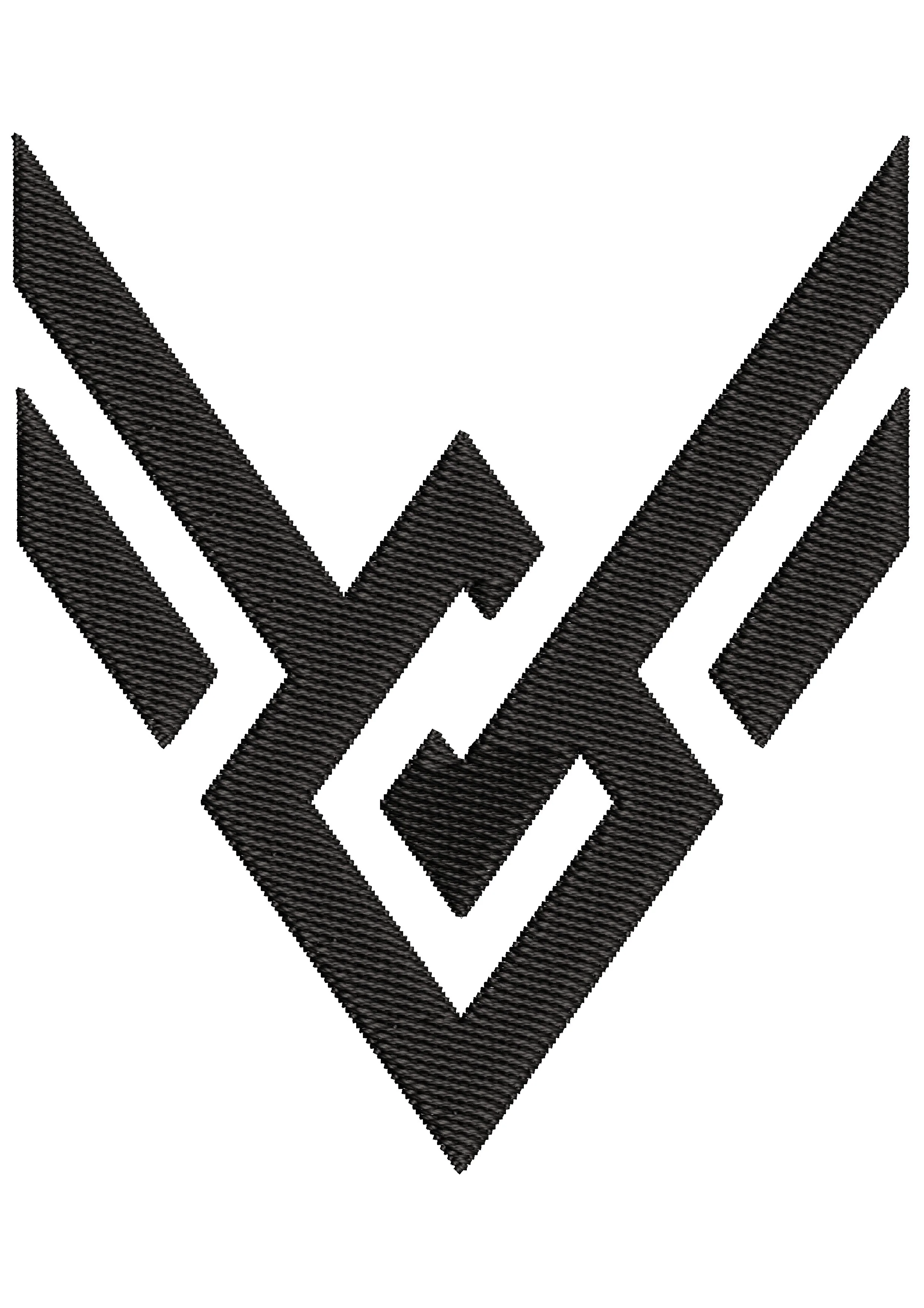 Vetor Stitch Embroidery Design