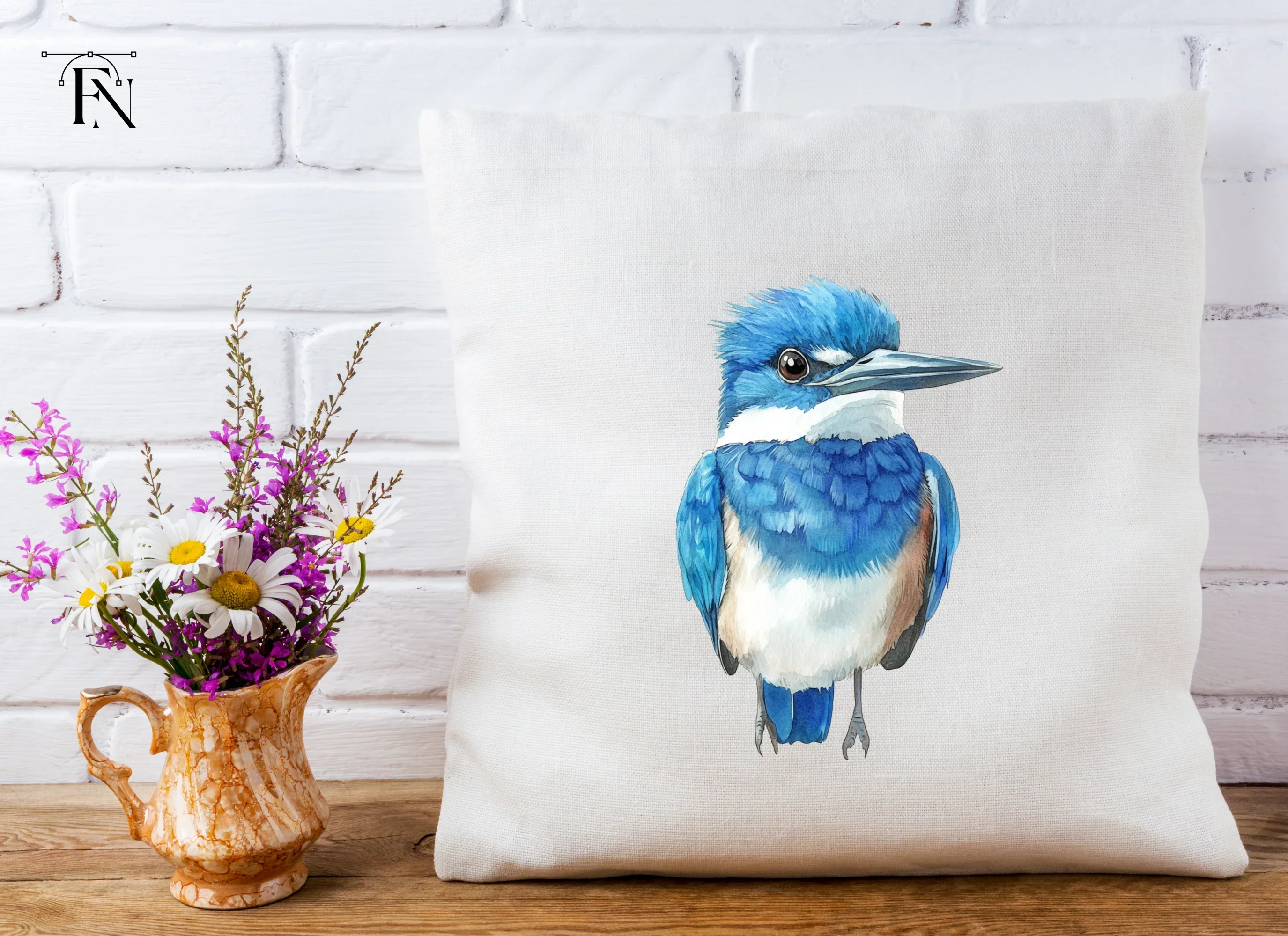 Vibrant Blue Kingfisher Bird Clipart Bundle - Image 5