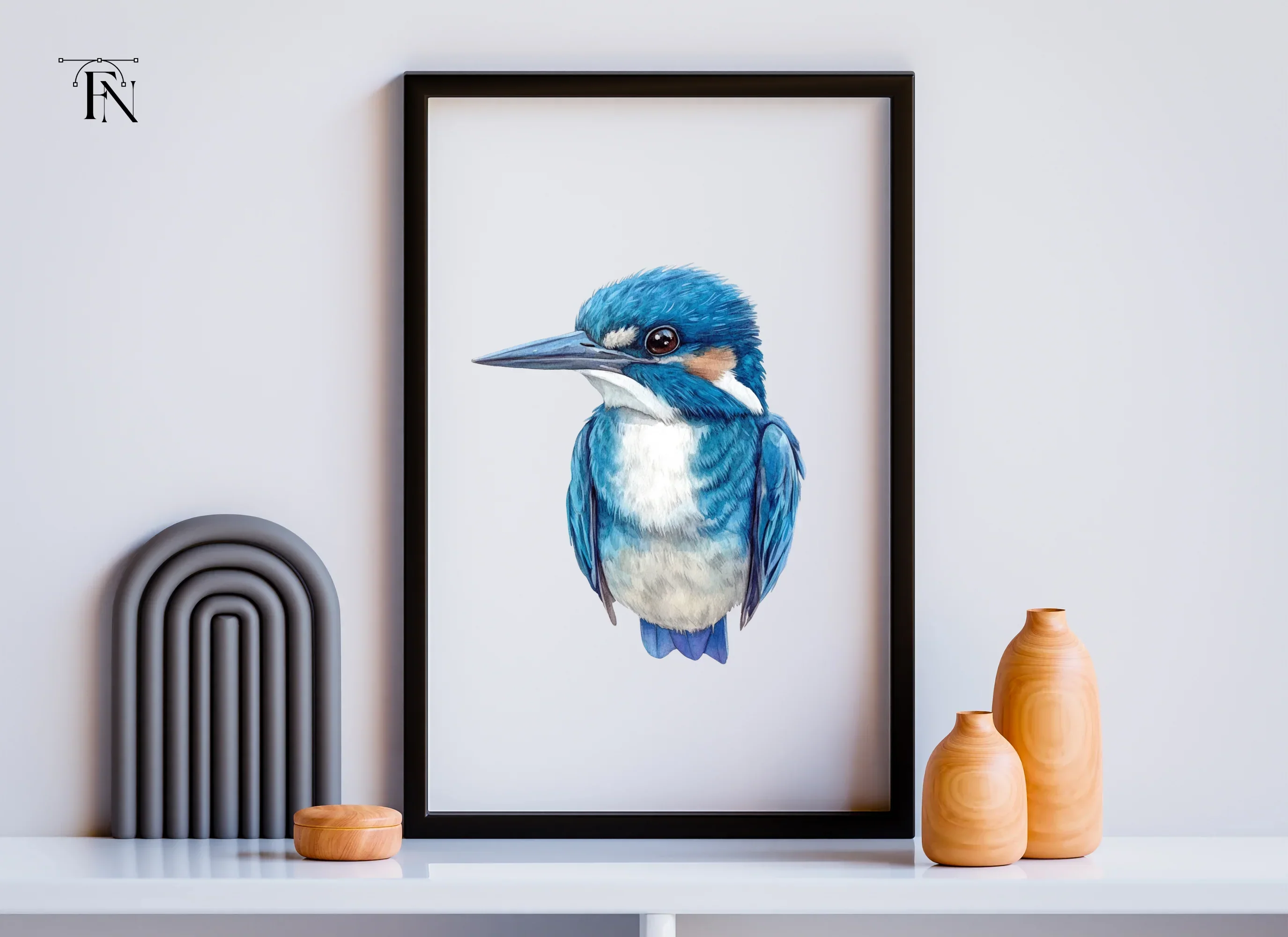 Vibrant Blue Kingfisher Bird Clipart Bundle - Image 6