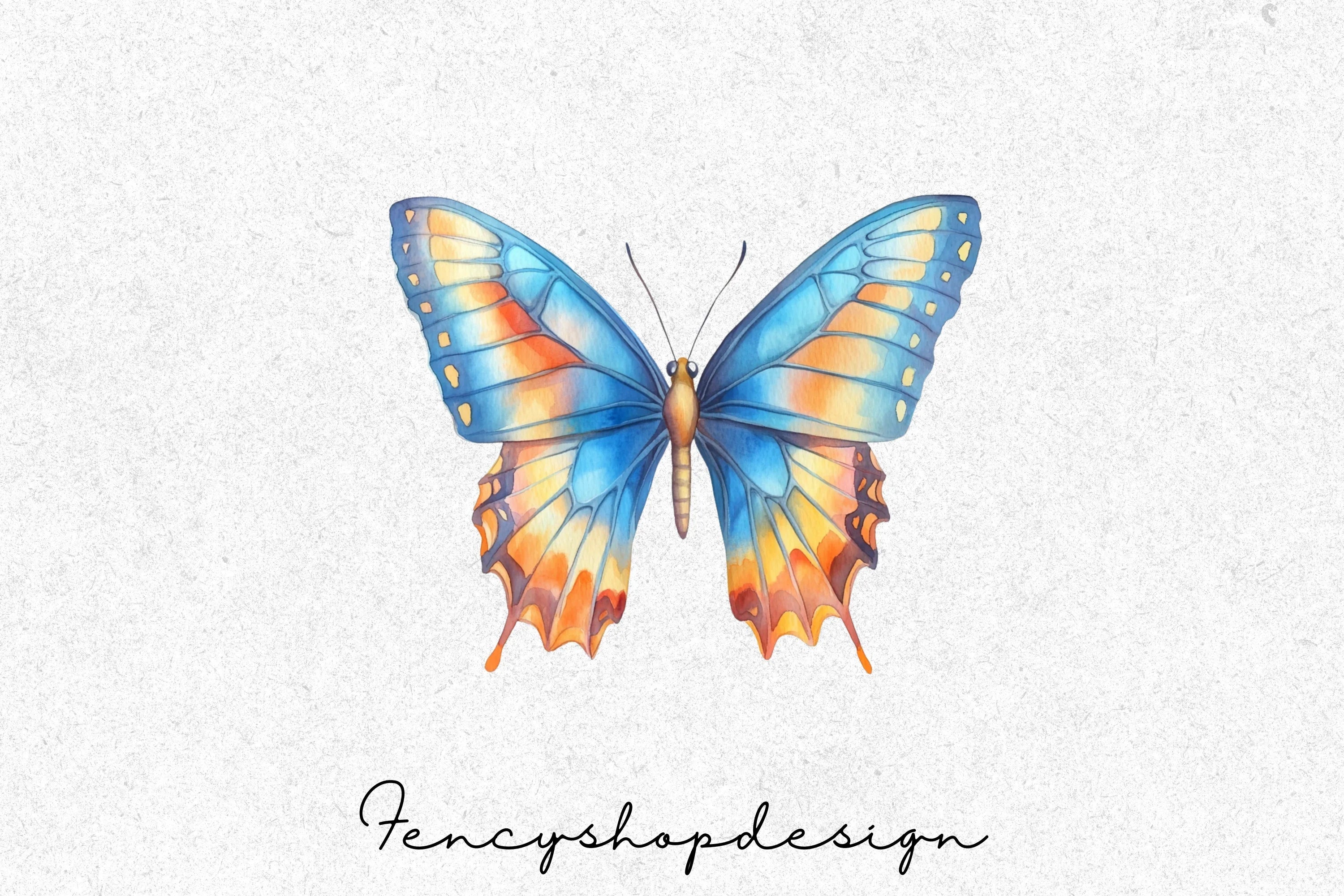 Vibrant Butterflies Clipart Bundle - Image 3