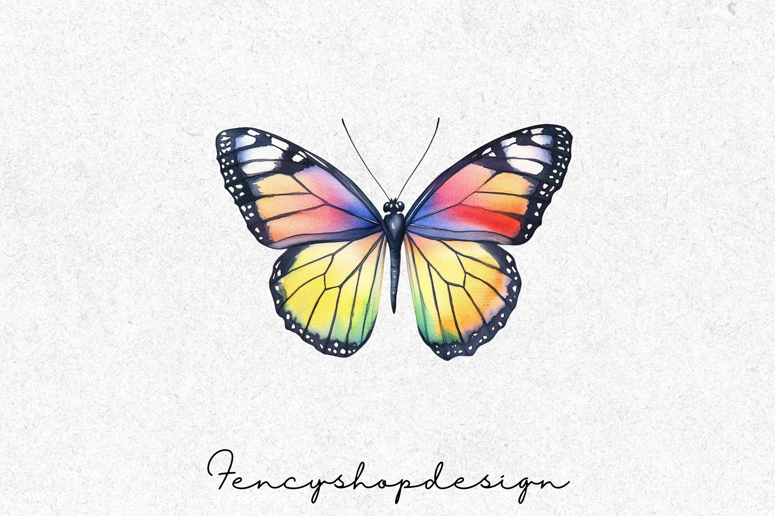Vibrant Butterflies Clipart Bundle - Image 4