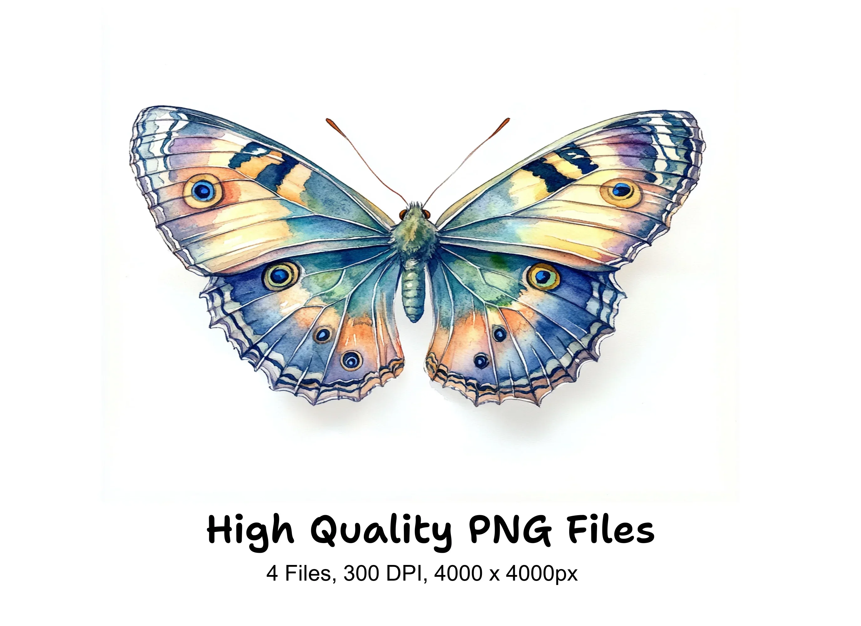 Vibrant Butterfly Clipart Bundle