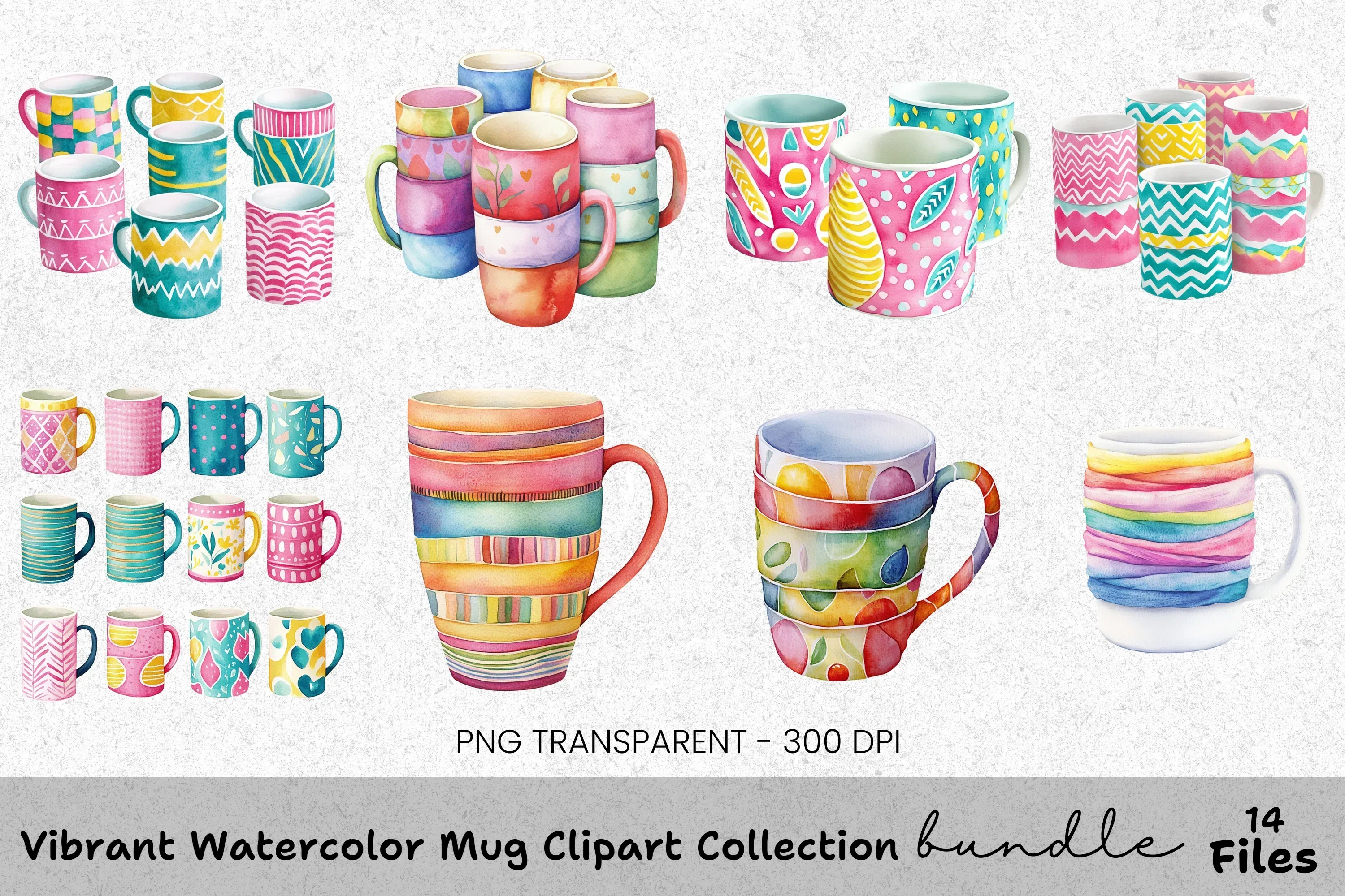 Vibrant Clipart Bundle