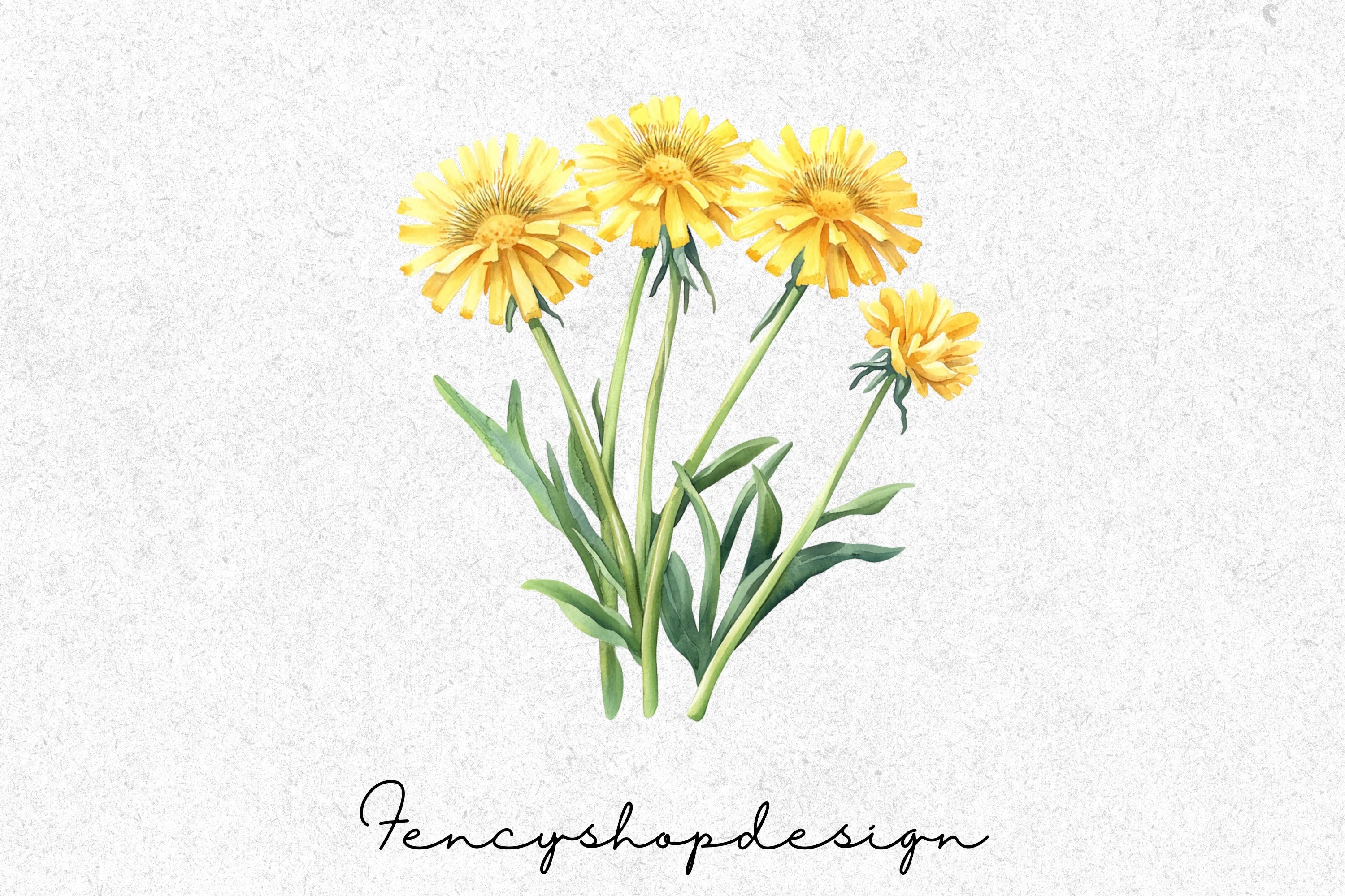 Vibrant Dandelion Clipart Bundle - Image 2