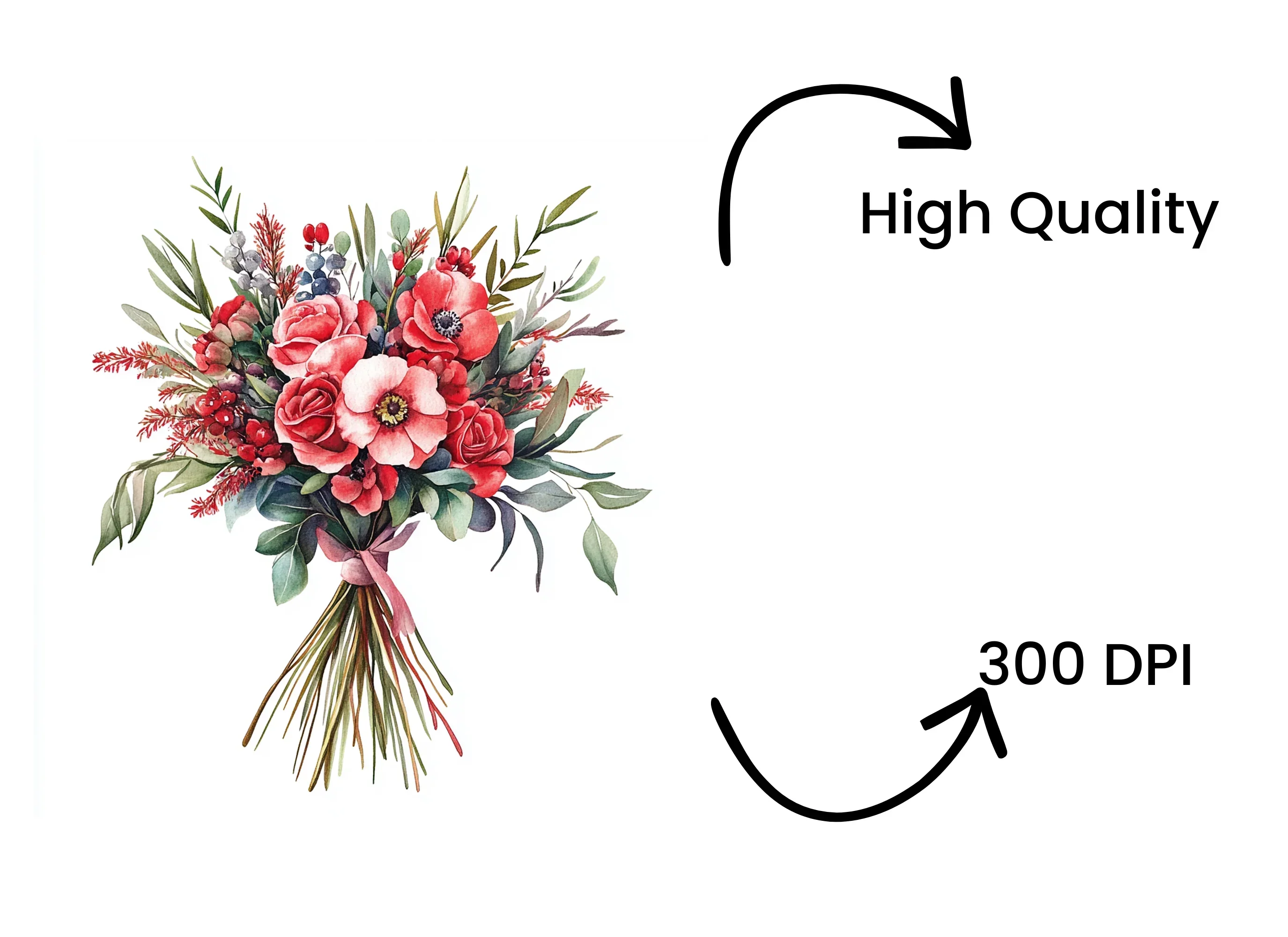 Vibrant Floral Bouquet Clipart Bundle - Image 4