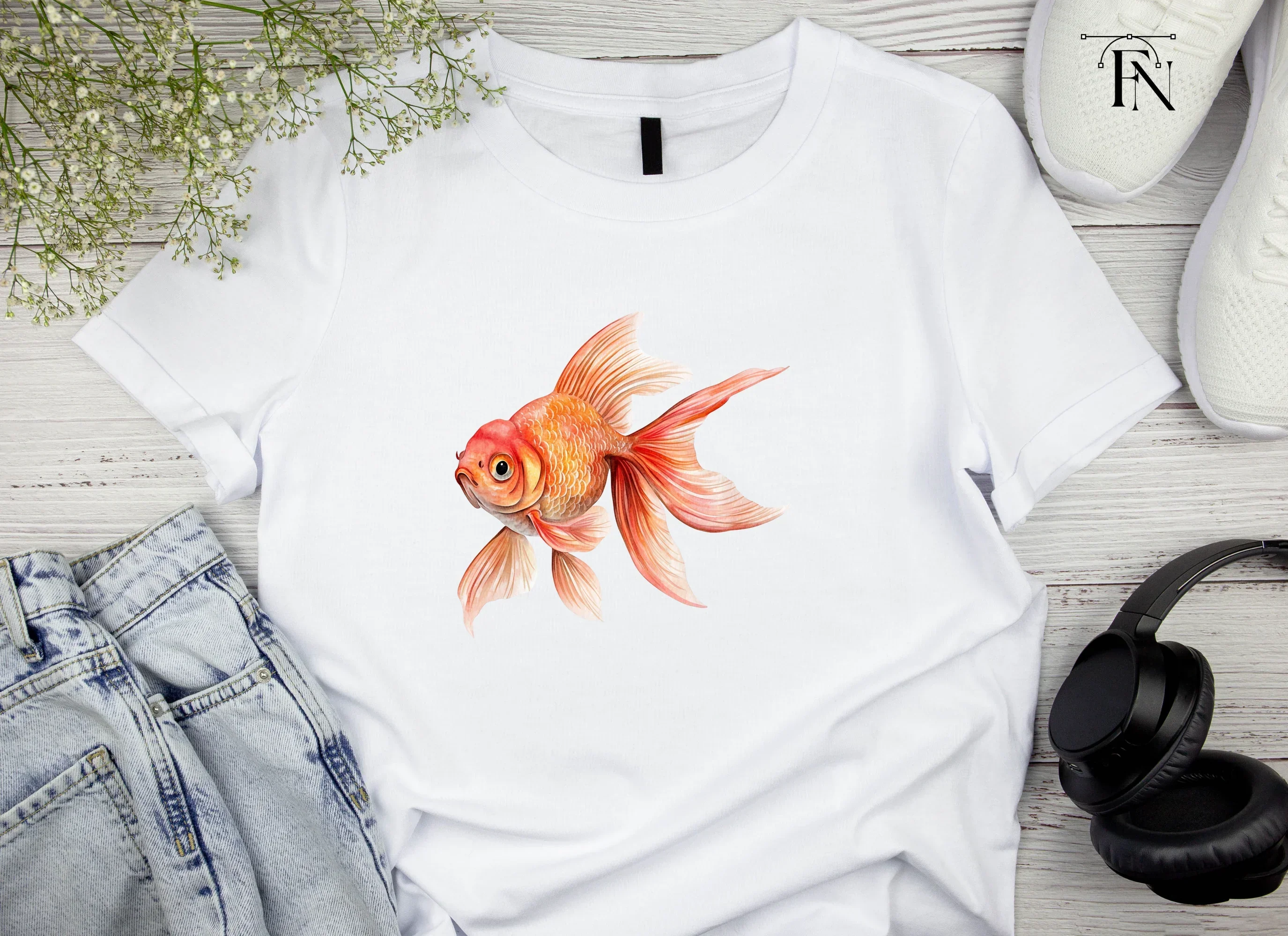 Vibrant Goldfish Clipart Bundle - Image 5