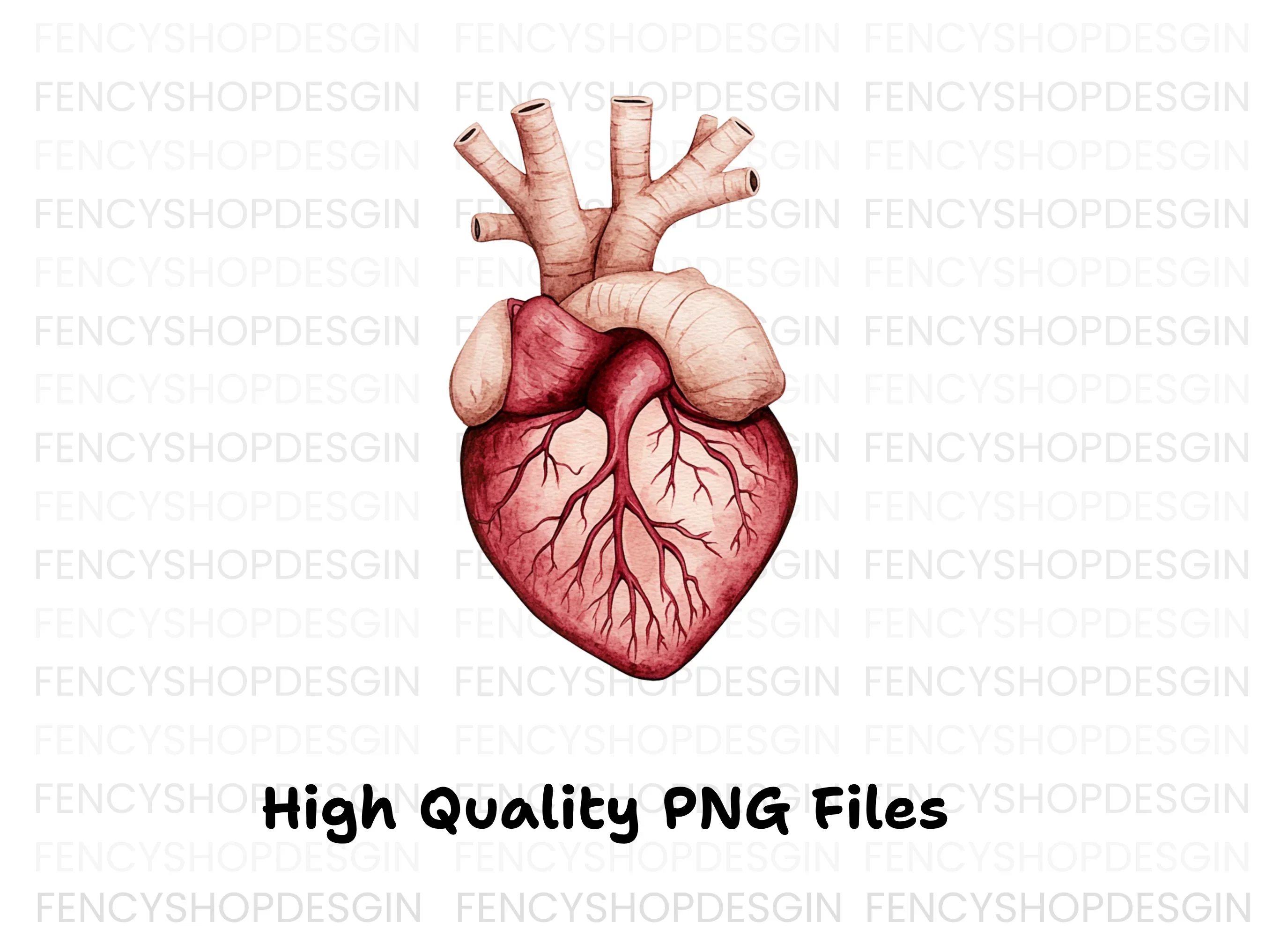 Vibrant Human Heart Clipart Bundle - Image 2