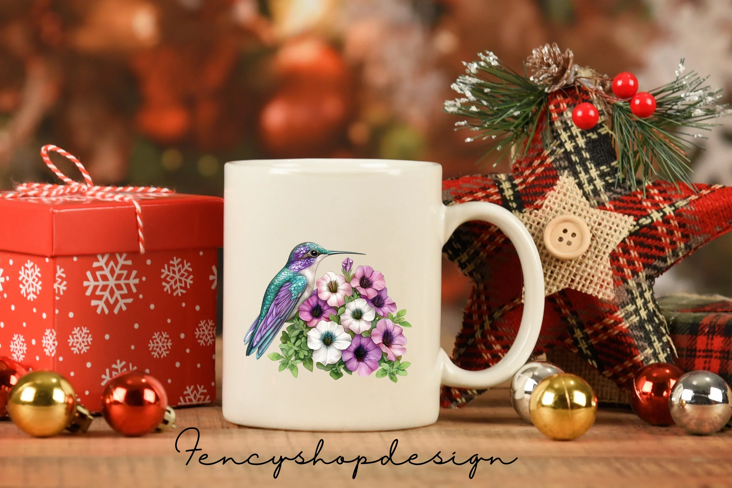 Vibrant Hummingbird Blossom Clipart Bundle - Image 7