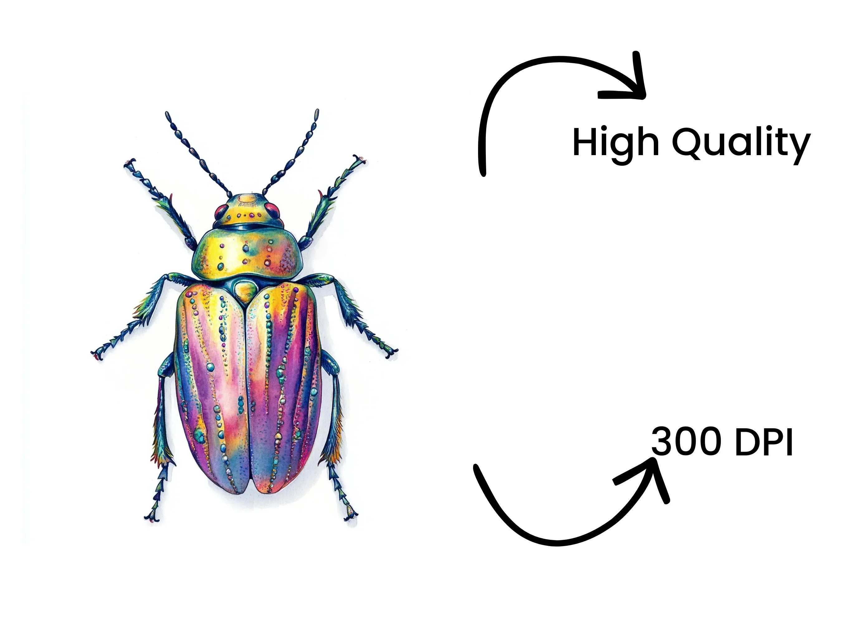 Vibrant Jewel Beetle Clipart Bundle - Image 4