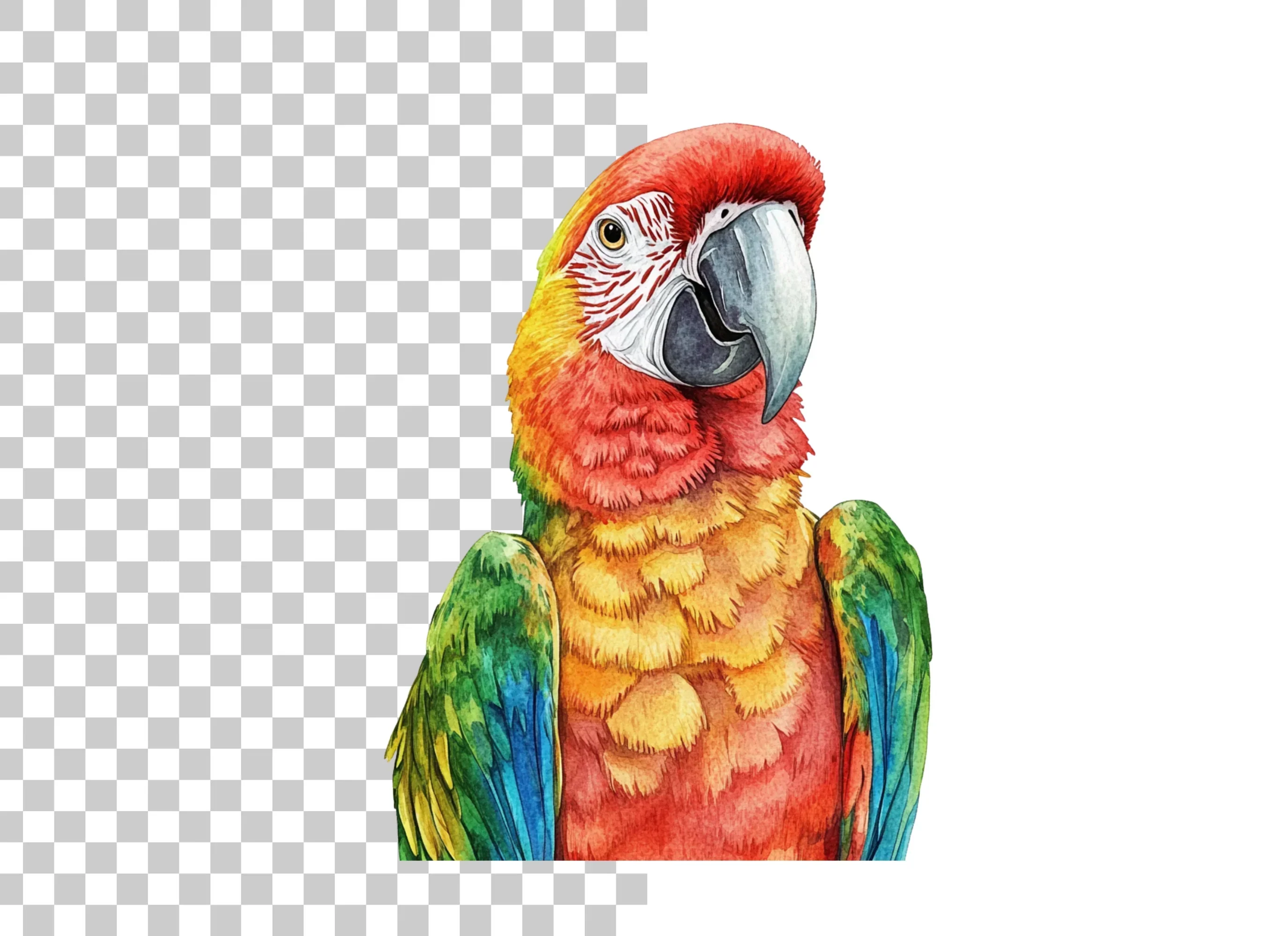 Vibrant Macaw Parrot Clipart Bundle - Image 3