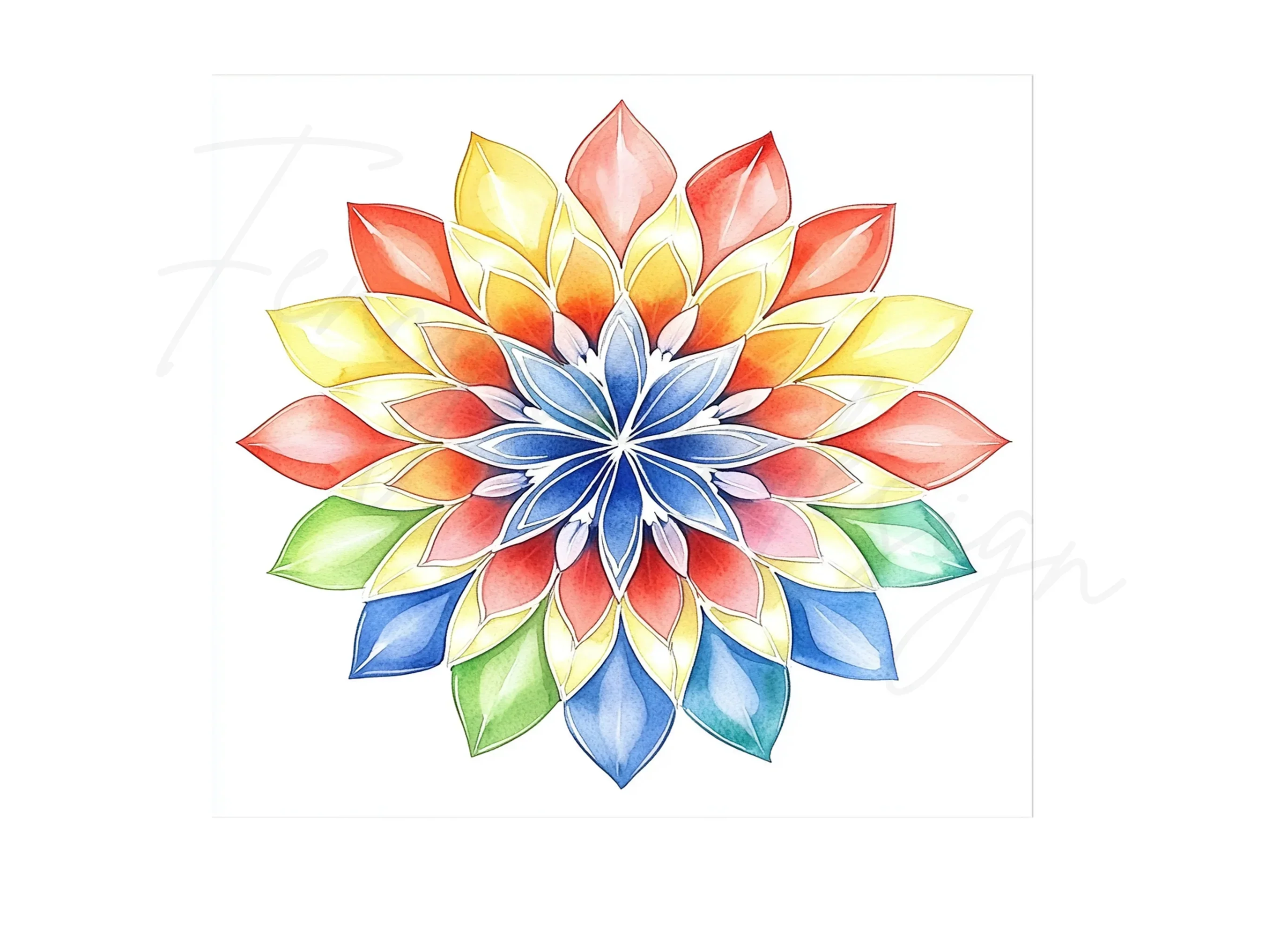 Vibrant Mandala Clipart Bundle - Image 2