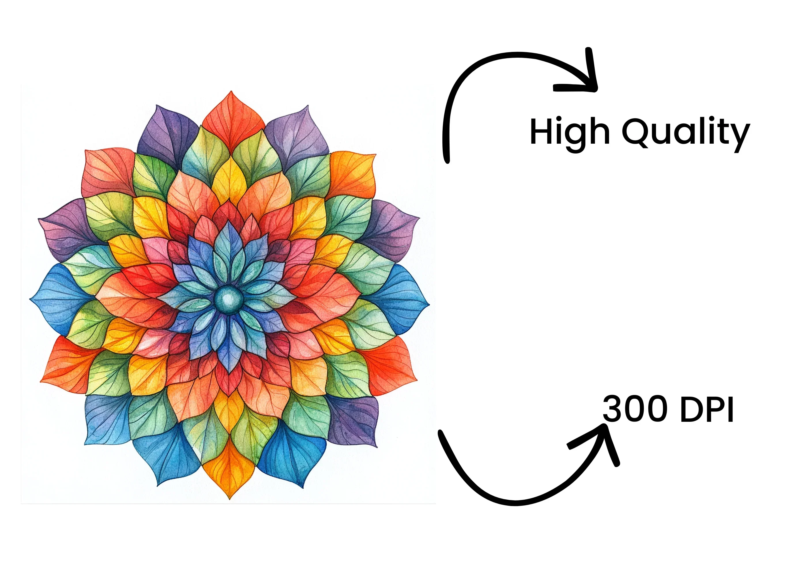 Vibrant Mandala Clipart Bundle - Image 4