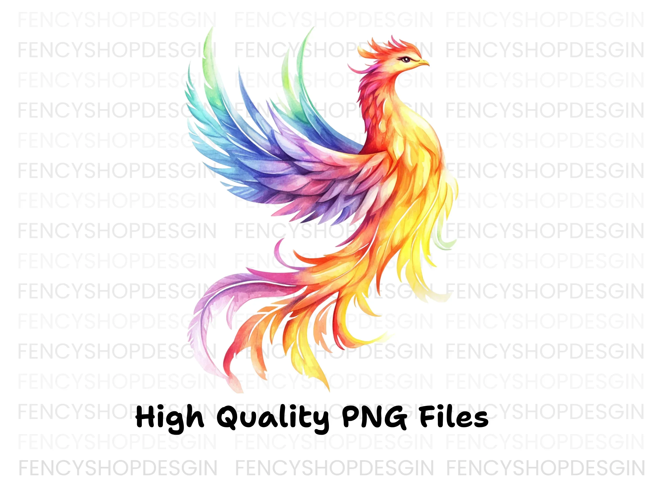 Vibrant Phoenix Clipart Bundle - Image 2