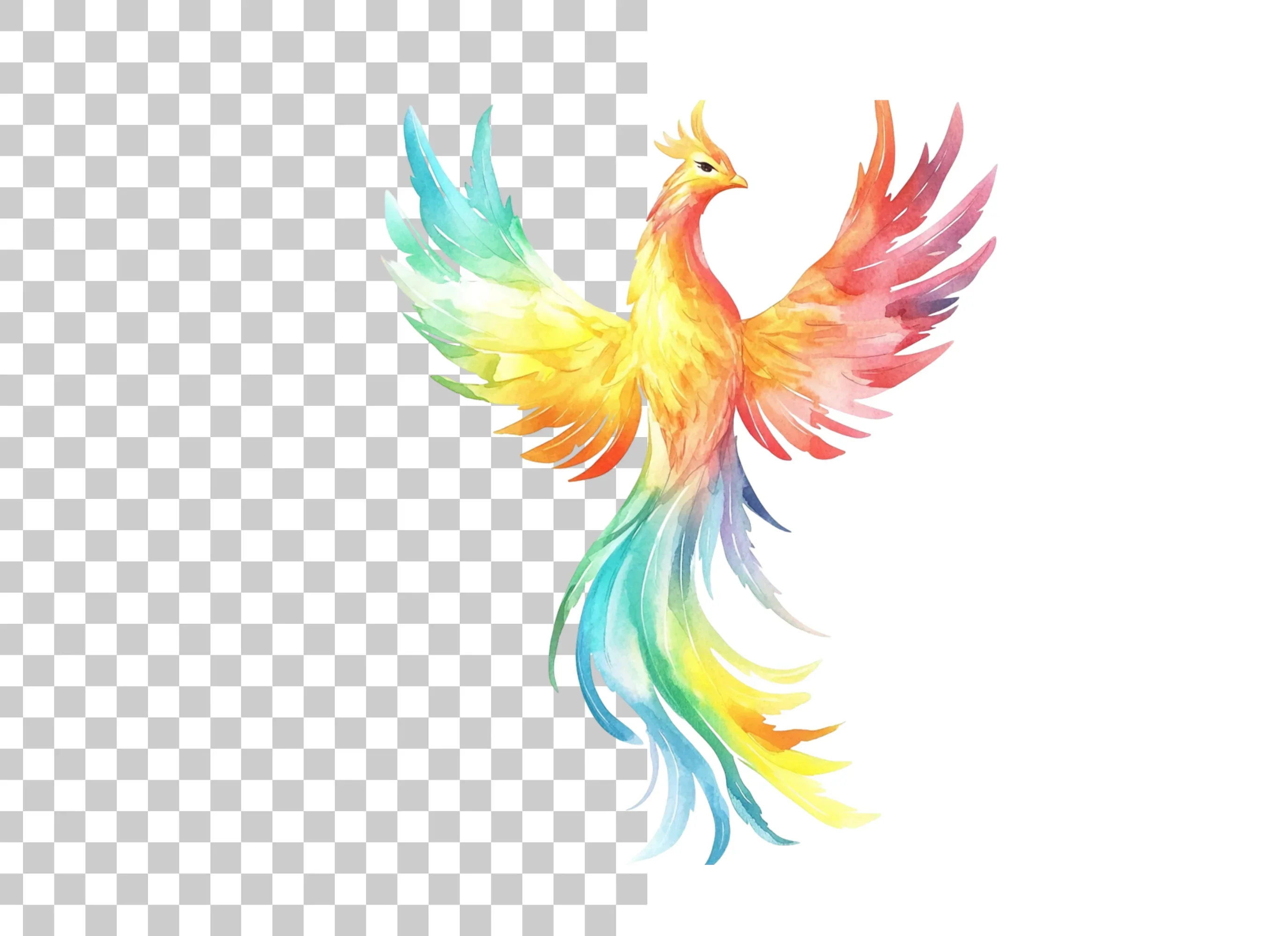 Vibrant Phoenix Clipart Bundle - Image 6